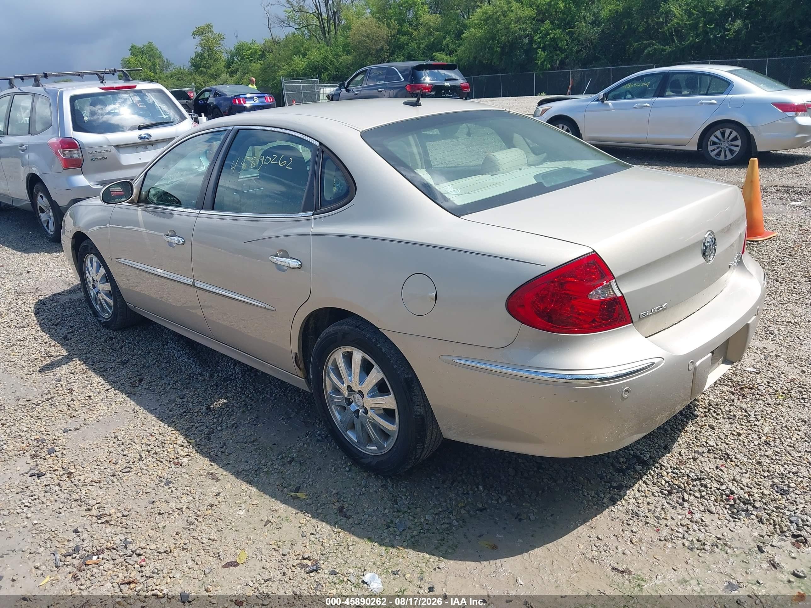 2008 Buick Lacrosse Cxl Tan vin: 2G4WD582581373659