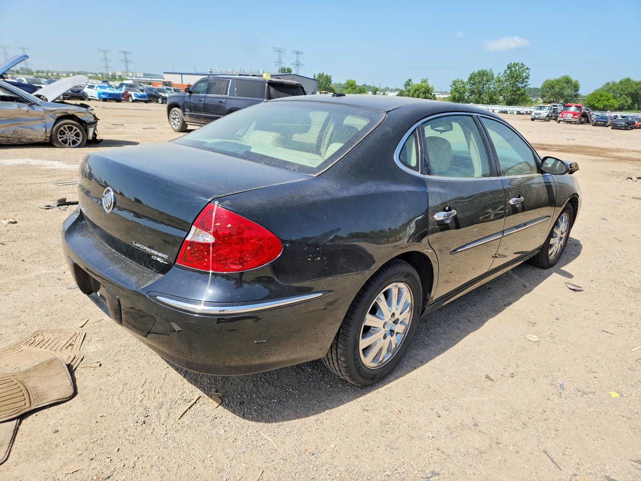 2008 Buick Lacrosse Cxl Black vin: 2G4WD582581376593
