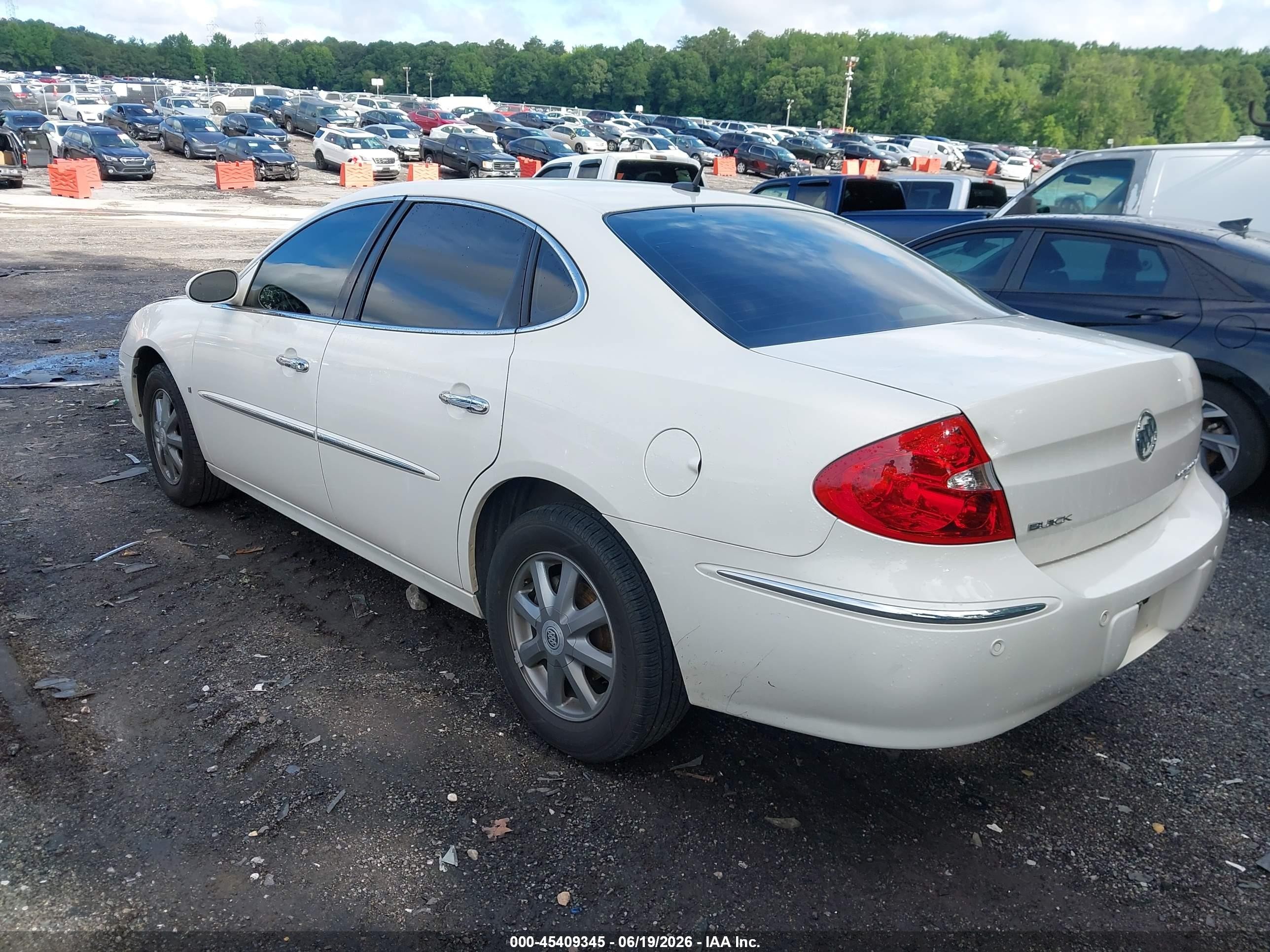 2009 Buick Lacrosse Cxl Белый vin: 2G4WD582591147543