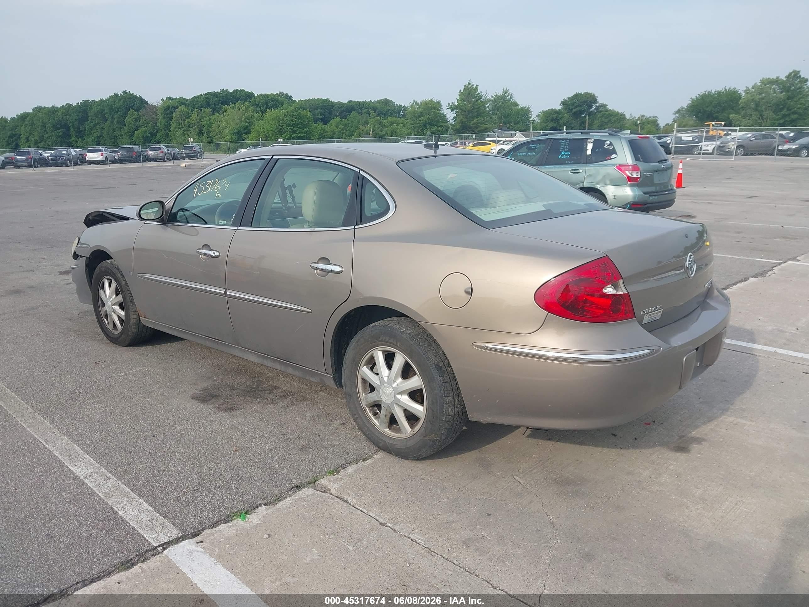 2006 Buick Lacrosse Cxl Tan vin: 2G4WD582661134053