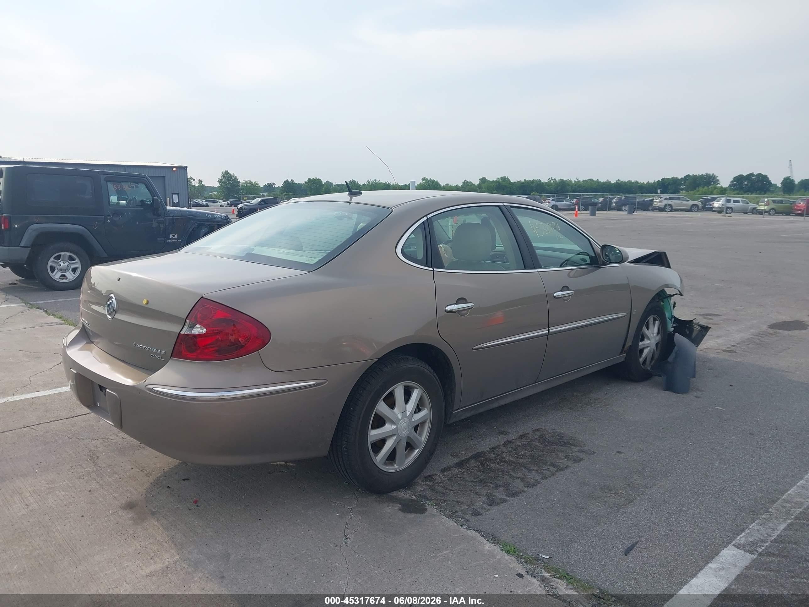 2006 Buick Lacrosse Cxl Tan vin: 2G4WD582661134053