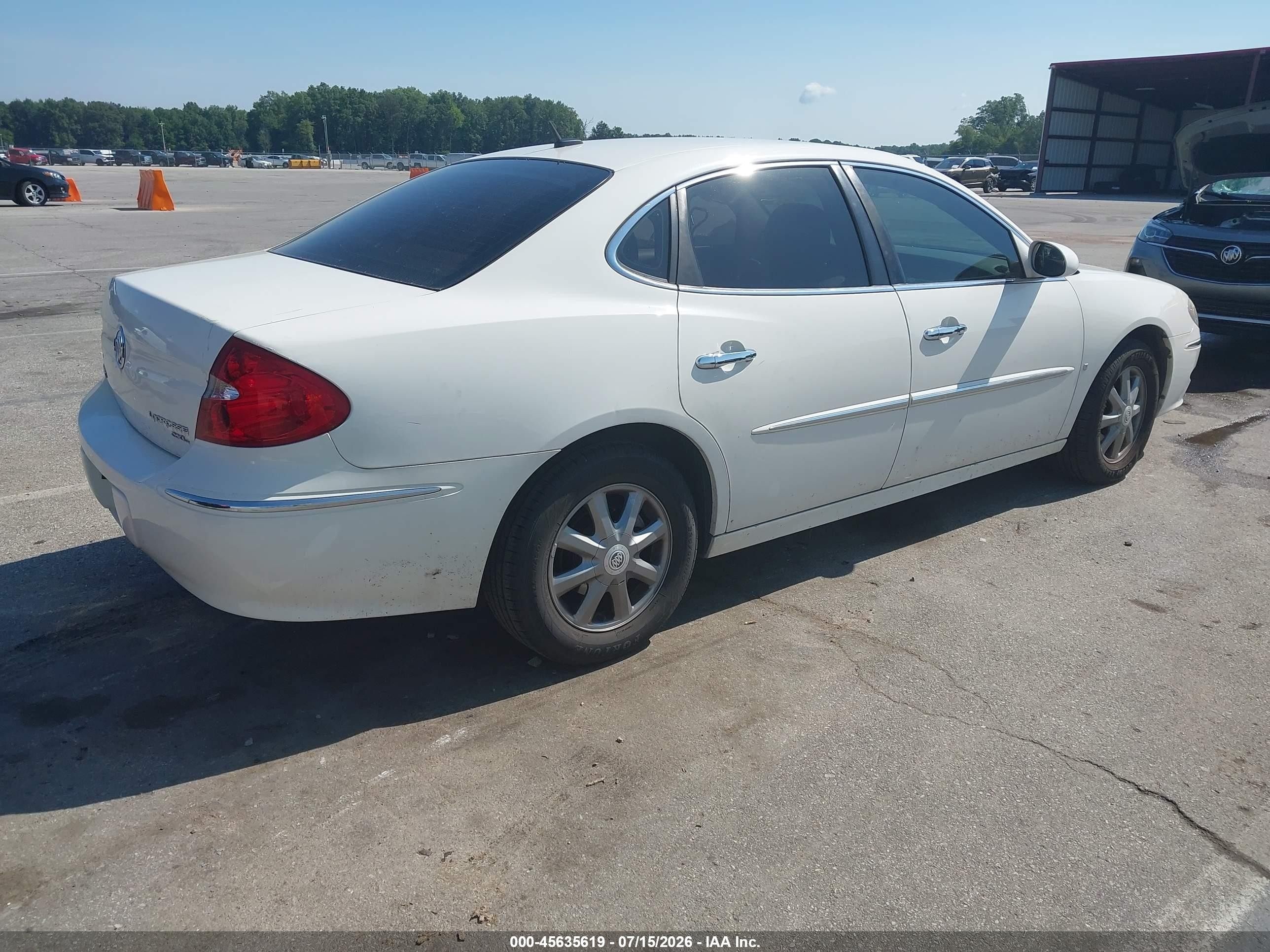 2008 Buick Lacrosse Cxl White vin: 2G4WD582681131690