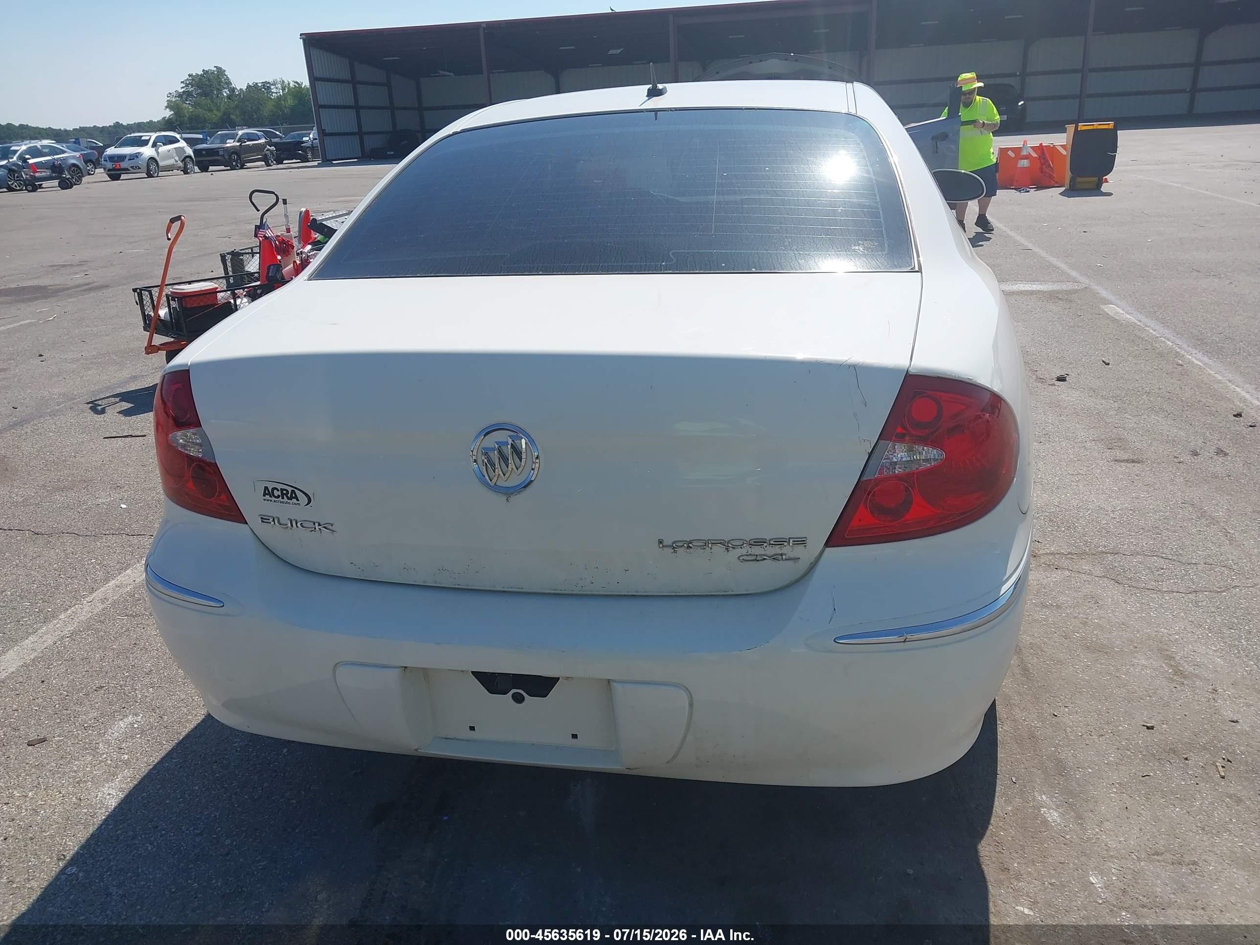 2008 Buick Lacrosse Cxl White vin: 2G4WD582681131690