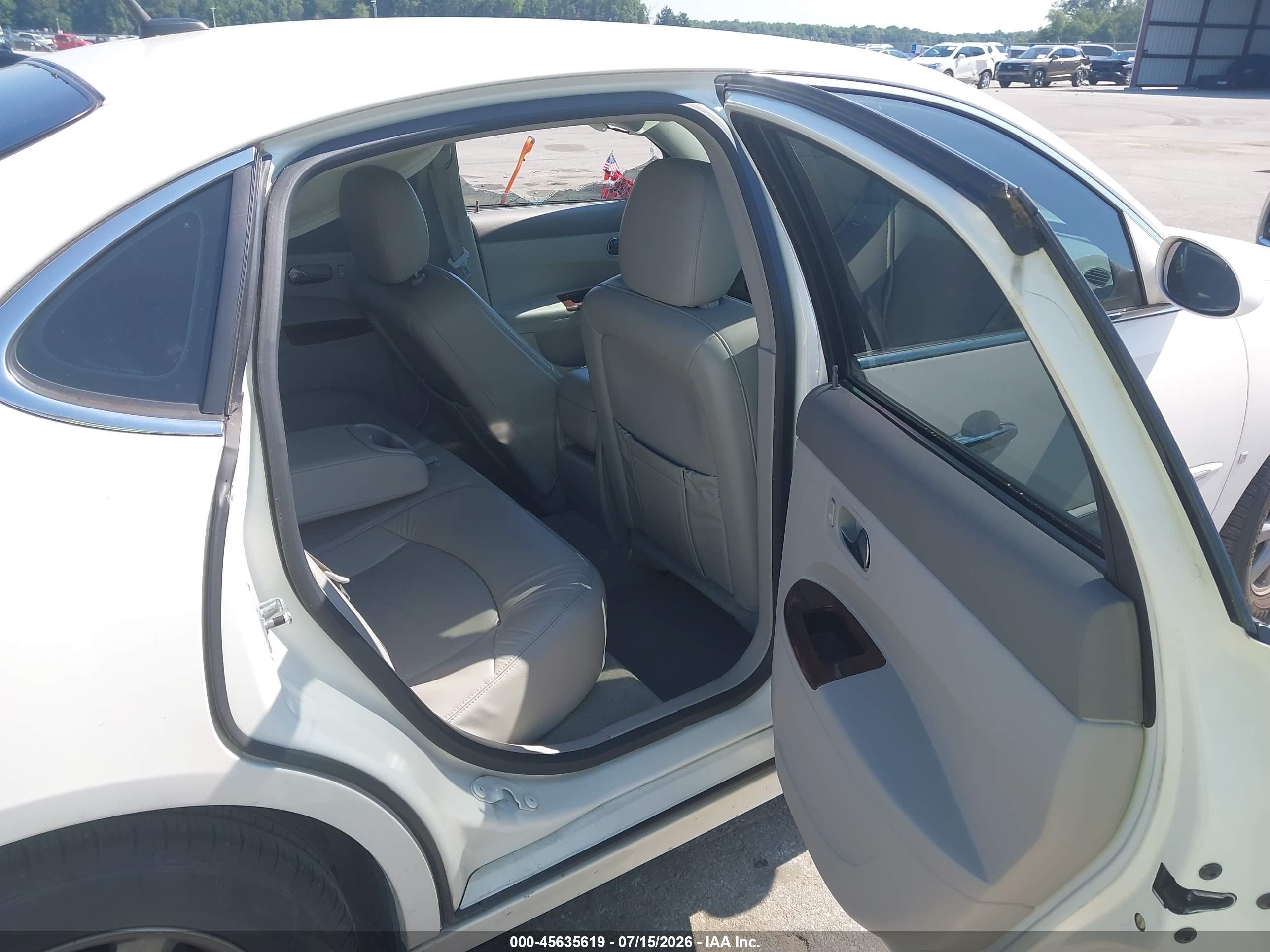 2008 Buick Lacrosse Cxl White vin: 2G4WD582681131690