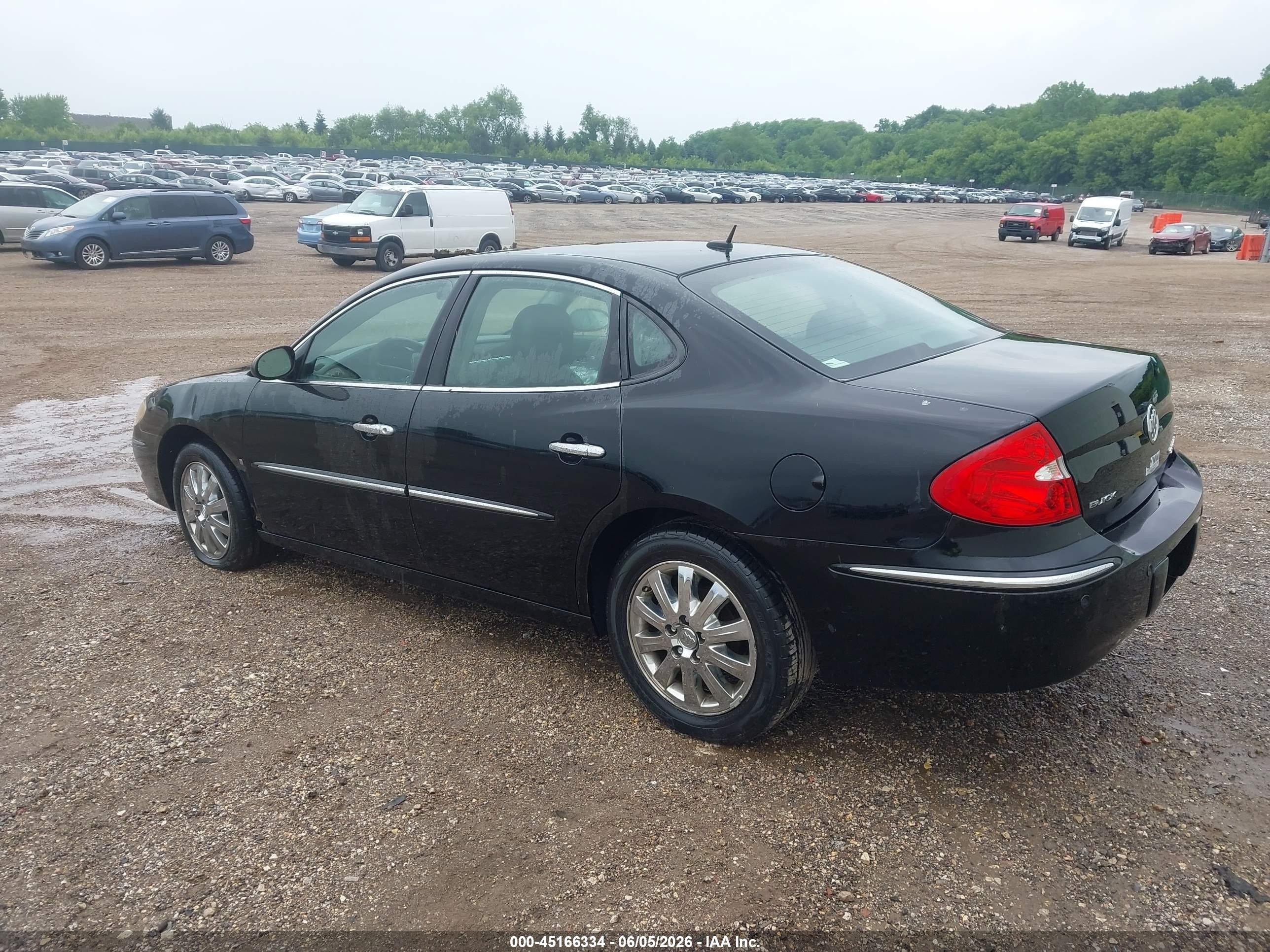 2008 Buick Lacrosse Cxl Black vin: 2G4WD582681181697