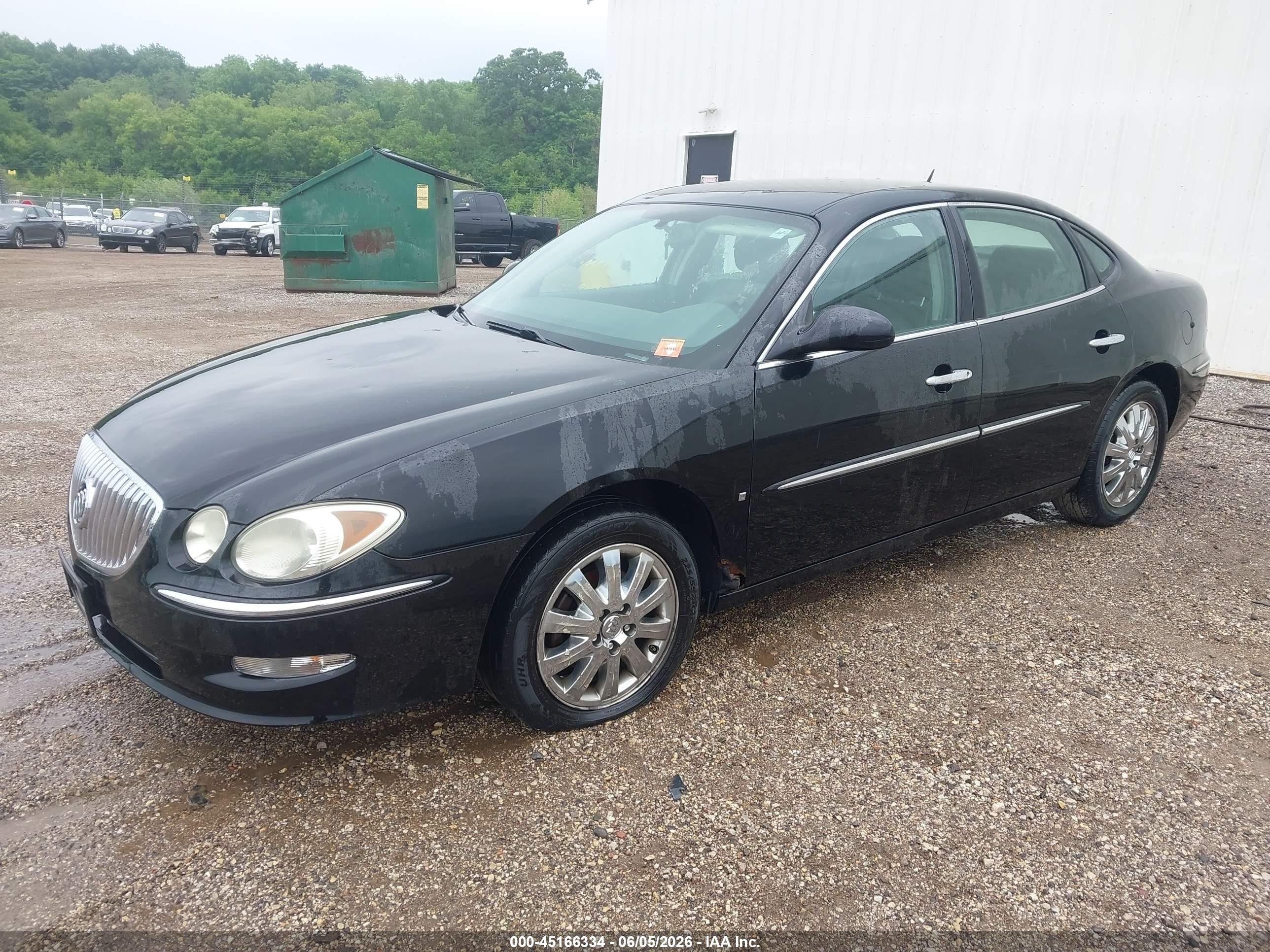2008 Buick Lacrosse Cxl Black vin: 2G4WD582681181697