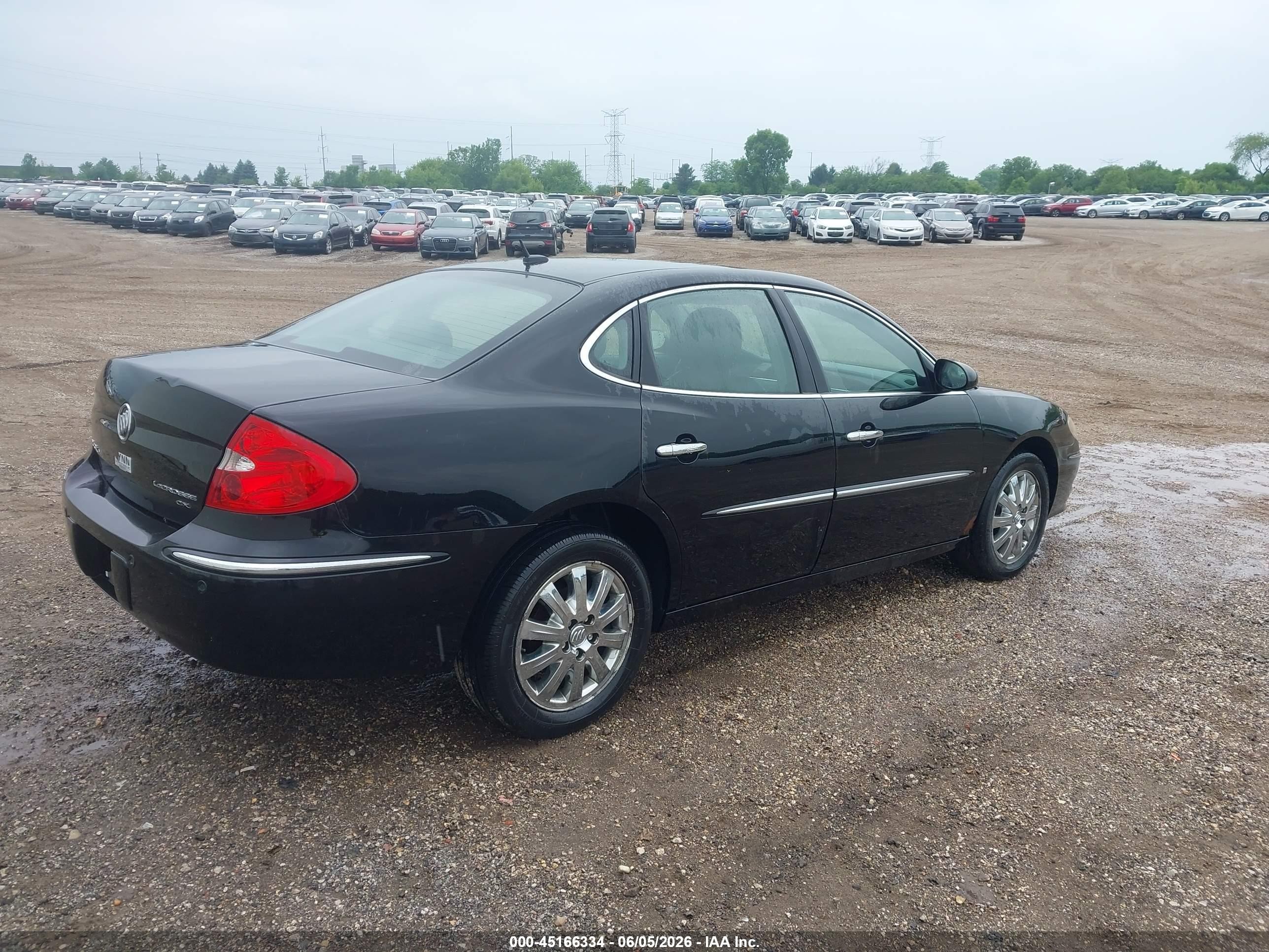 2008 Buick Lacrosse Cxl Black vin: 2G4WD582681181697
