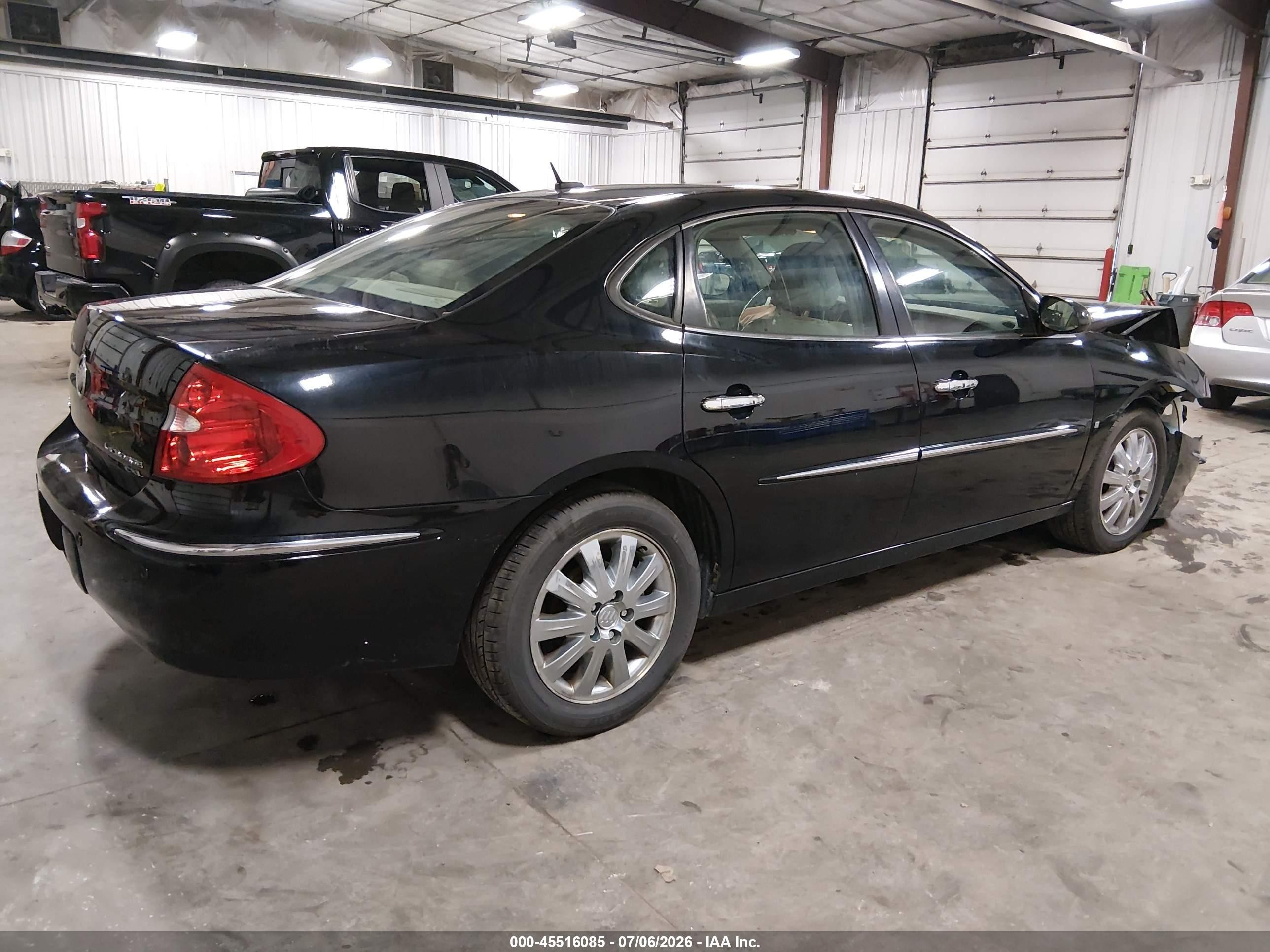 2009 Buick Lacrosse Cxl Black vin: 2G4WD582691104863
