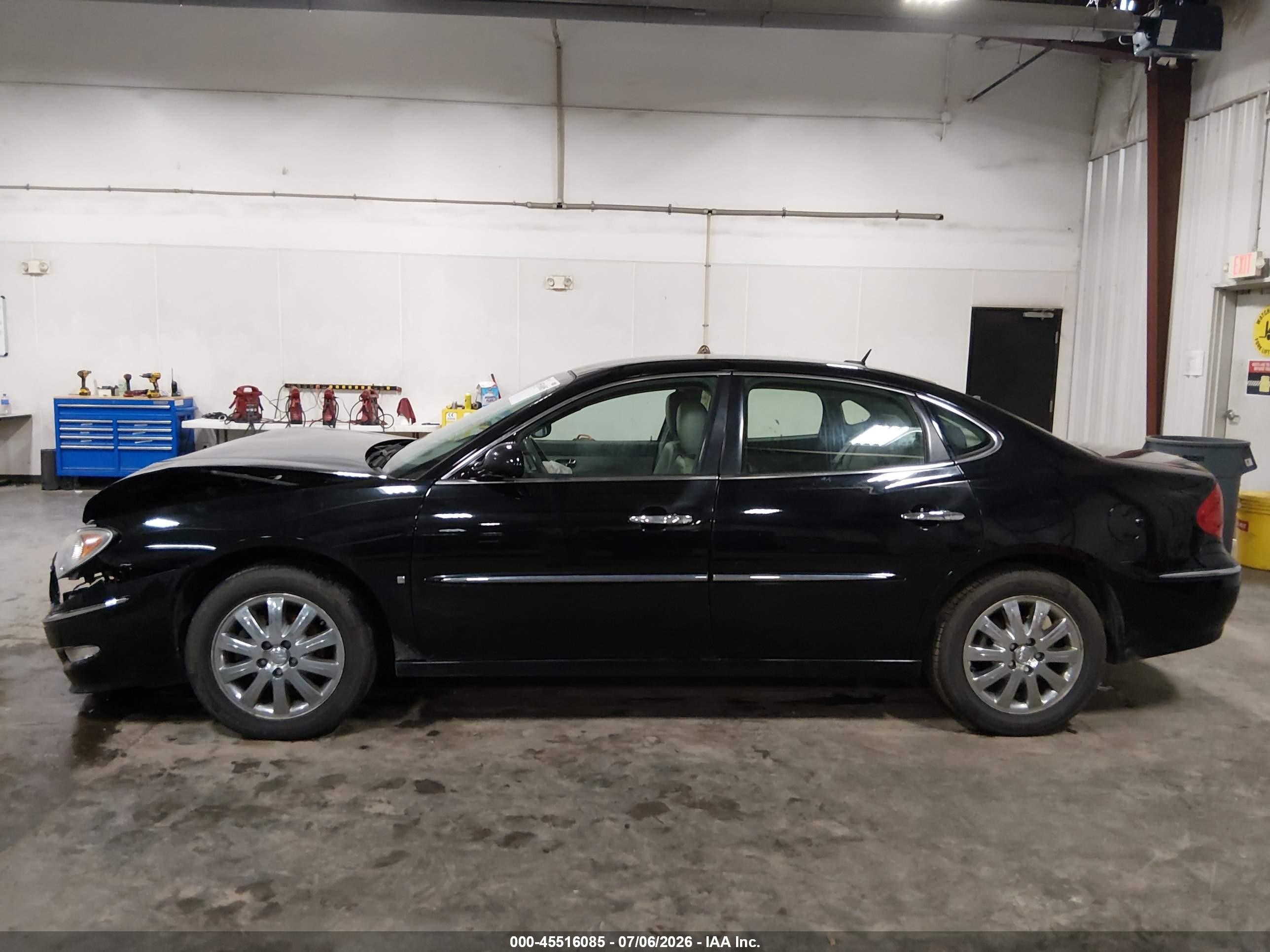 2009 Buick Lacrosse Cxl Black vin: 2G4WD582691104863