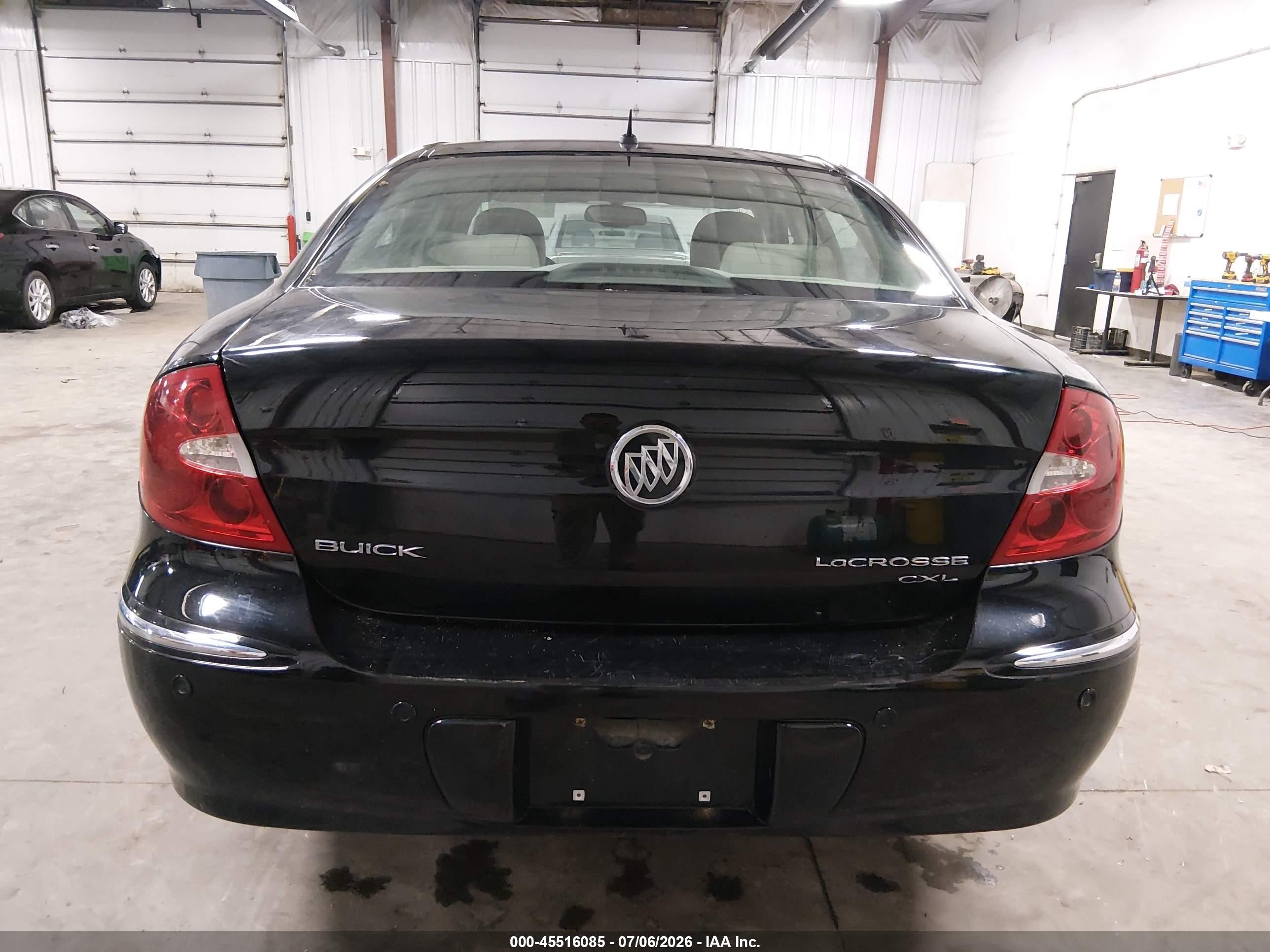 2009 Buick Lacrosse Cxl Black vin: 2G4WD582691104863