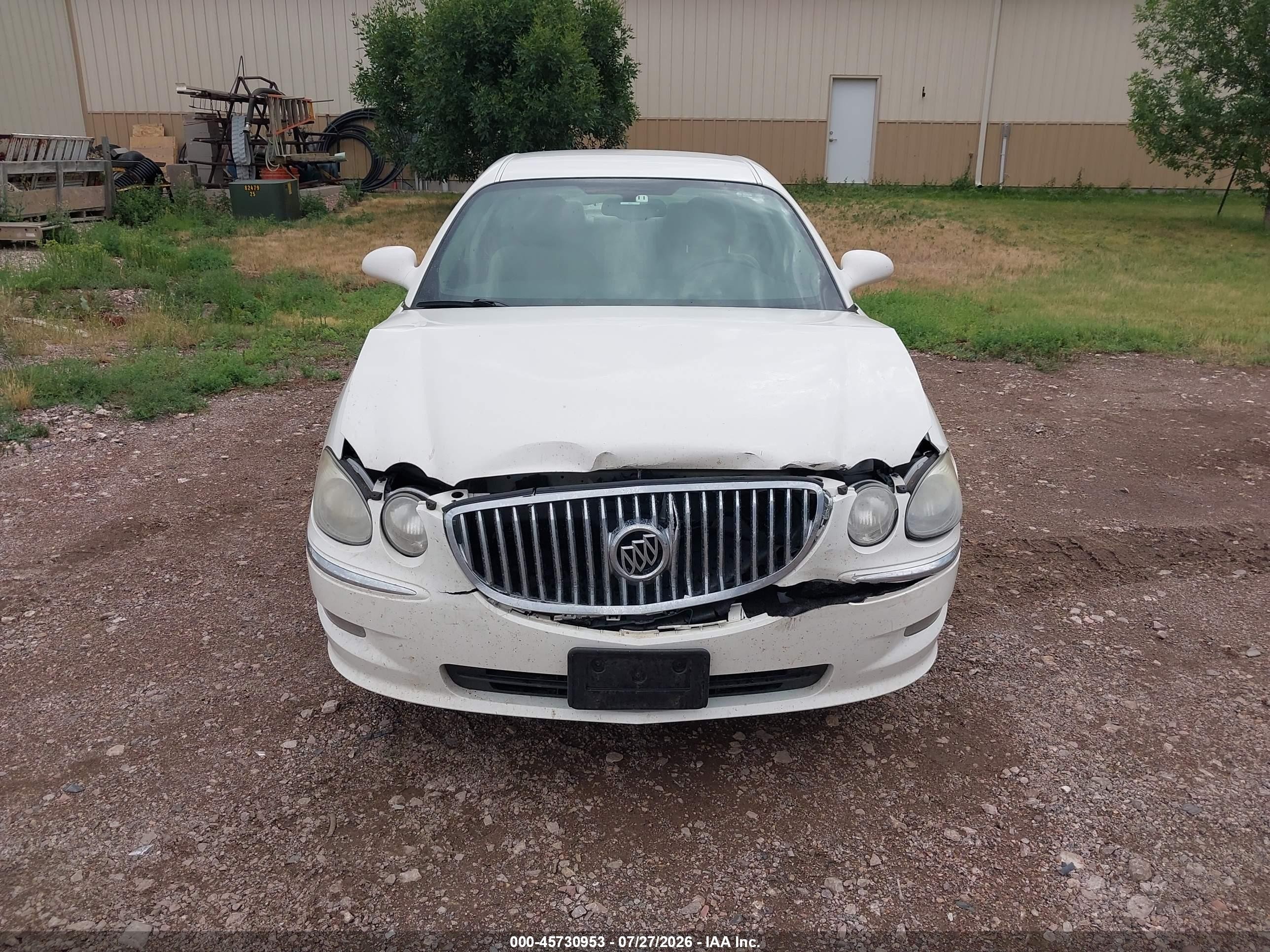 2009 Buick Lacrosse Cxl White vin: 2G4WD582691193642