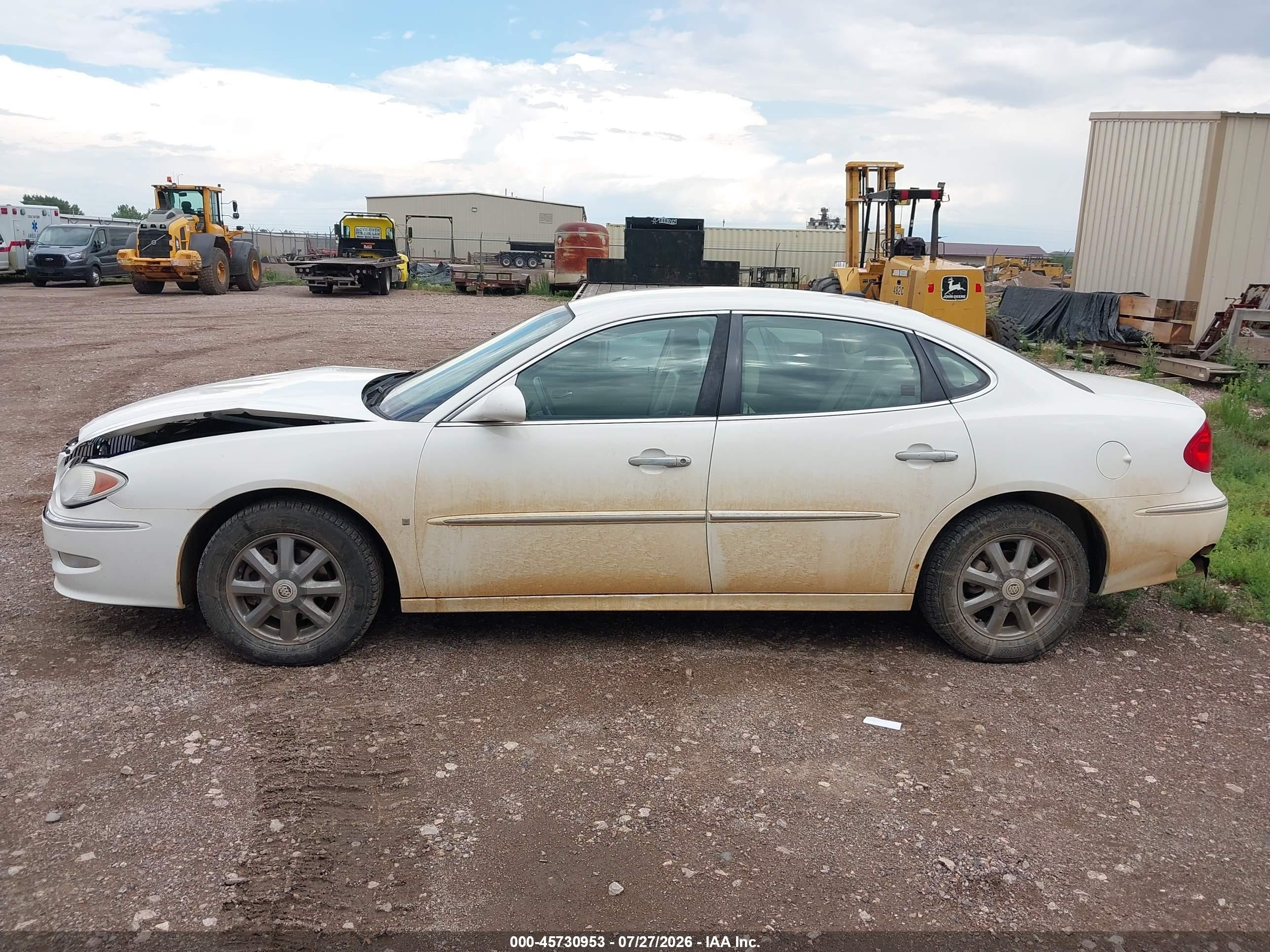 2009 Buick Lacrosse Cxl White vin: 2G4WD582691193642