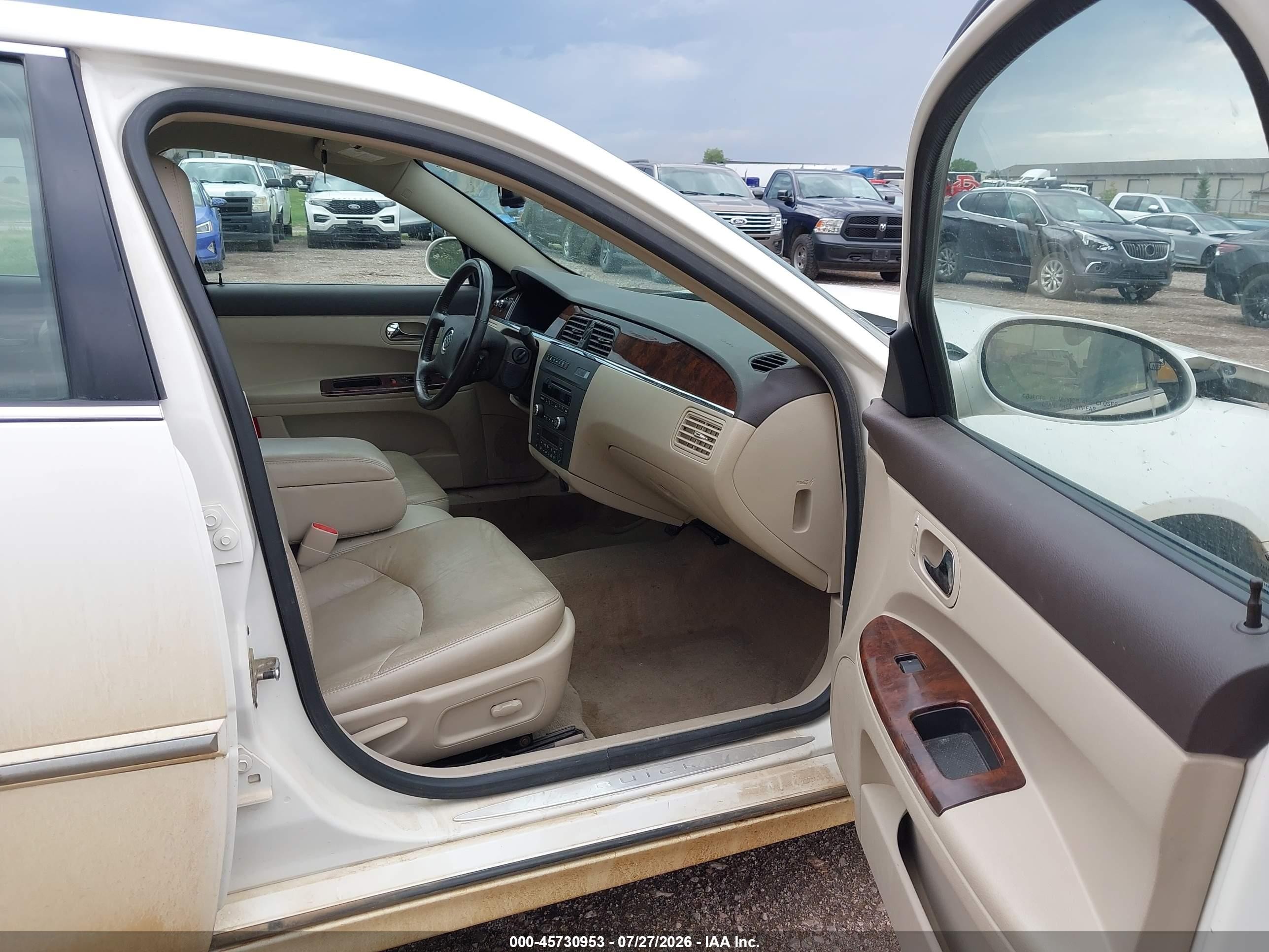 2009 Buick Lacrosse Cxl White vin: 2G4WD582691193642
