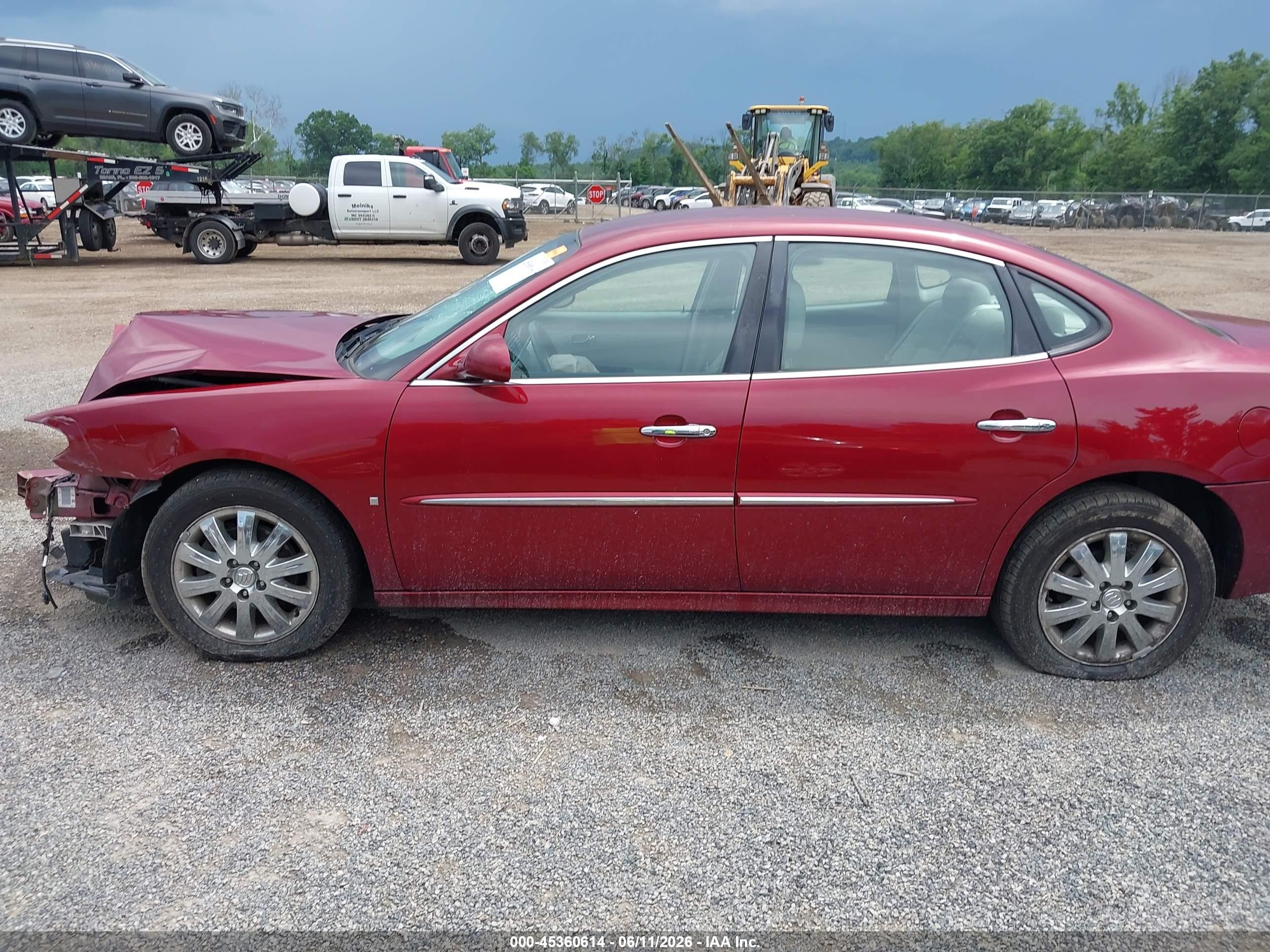 2009 Buick Lacrosse Cxl Red vin: 2G4WD582691222993