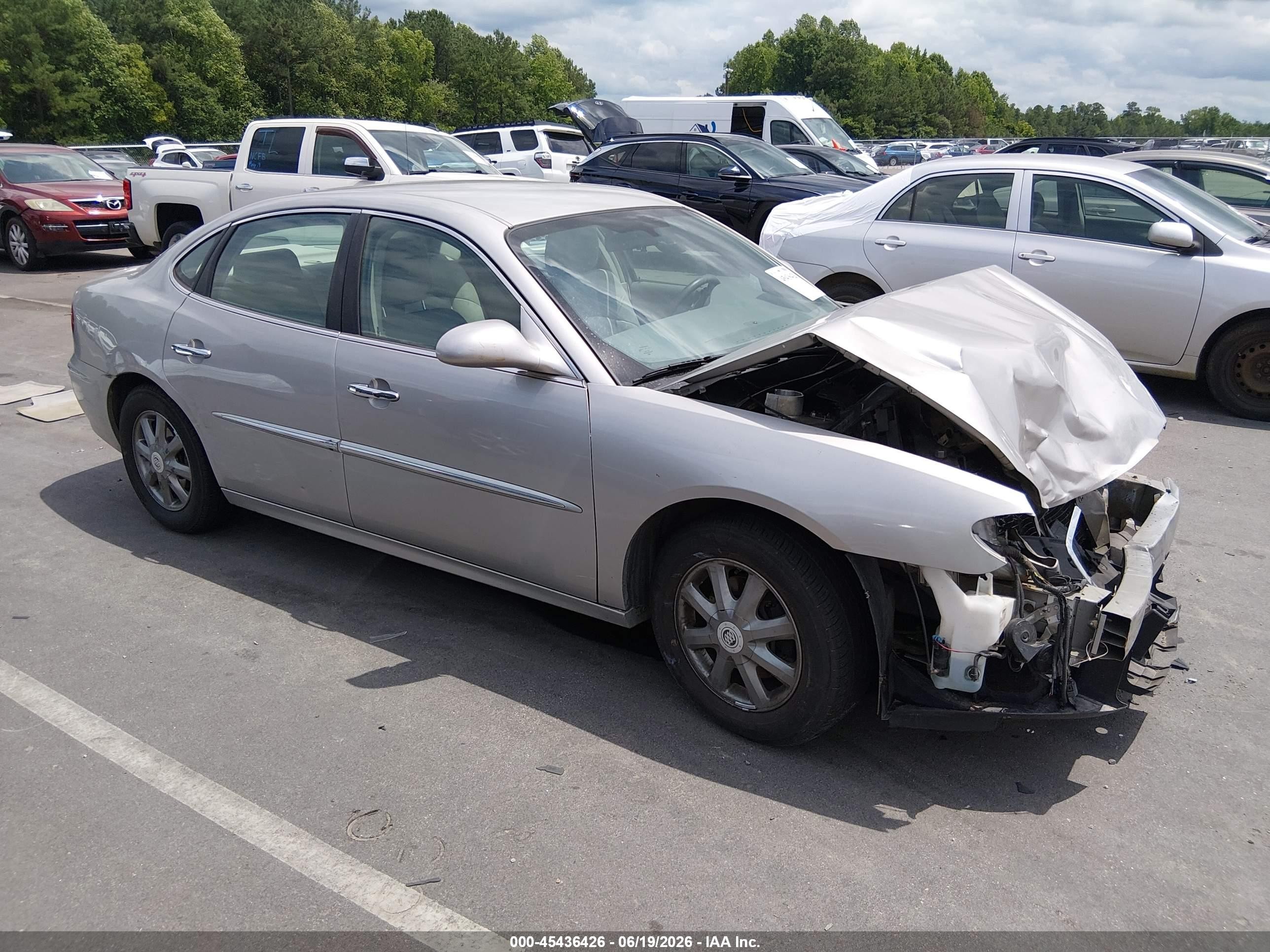 2008 Buick Lacrosse Cxl Silver vin: 2G4WD582781139474