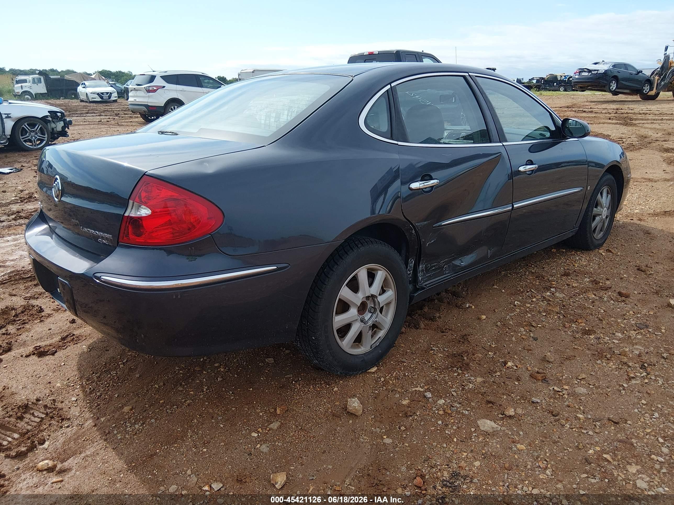 2008 Buick Lacrosse Cxl Blue vin: 2G4WD582781238330