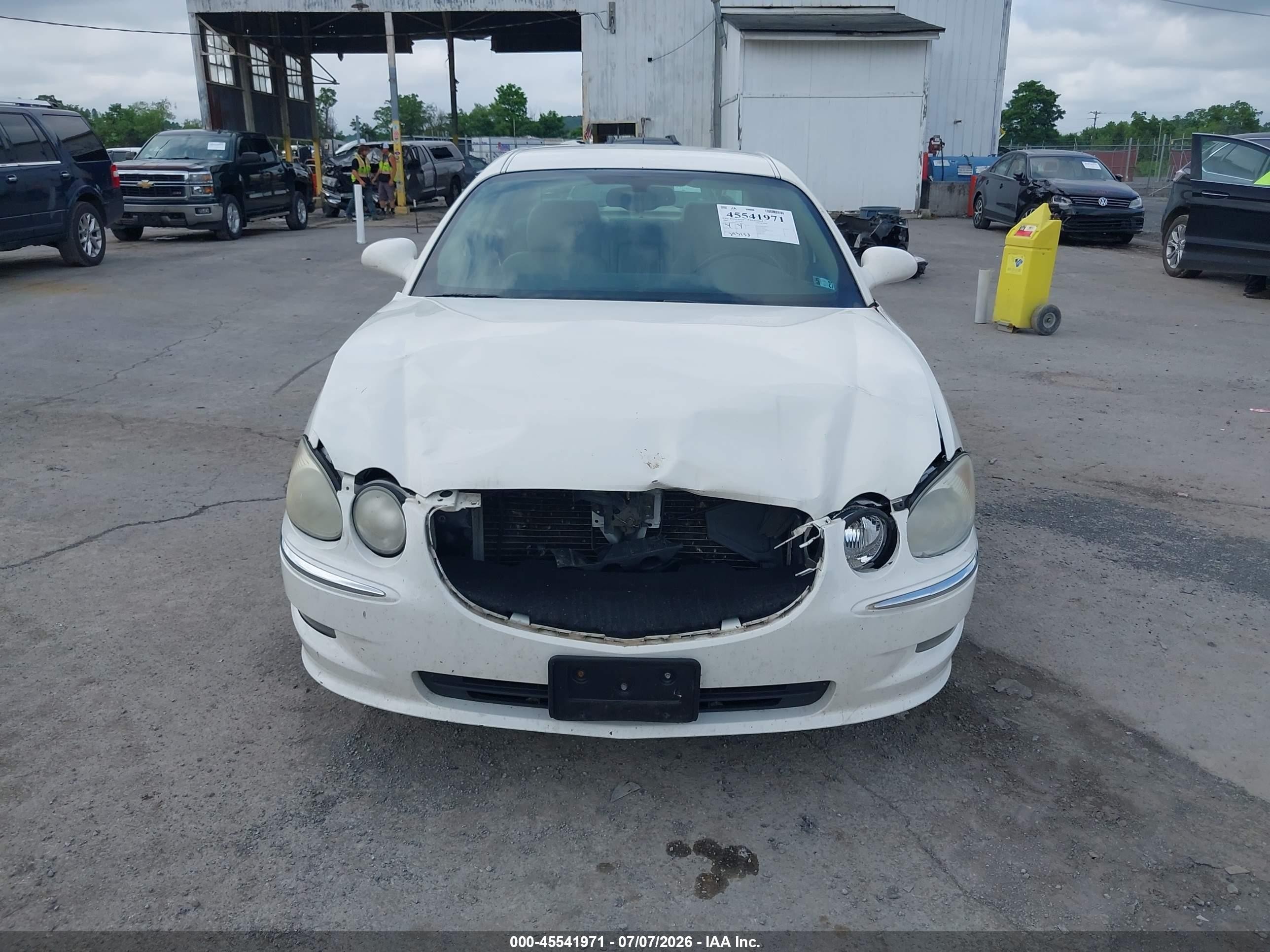 2009 Buick Lacrosse Cxl White vin: 2G4WD582791163307