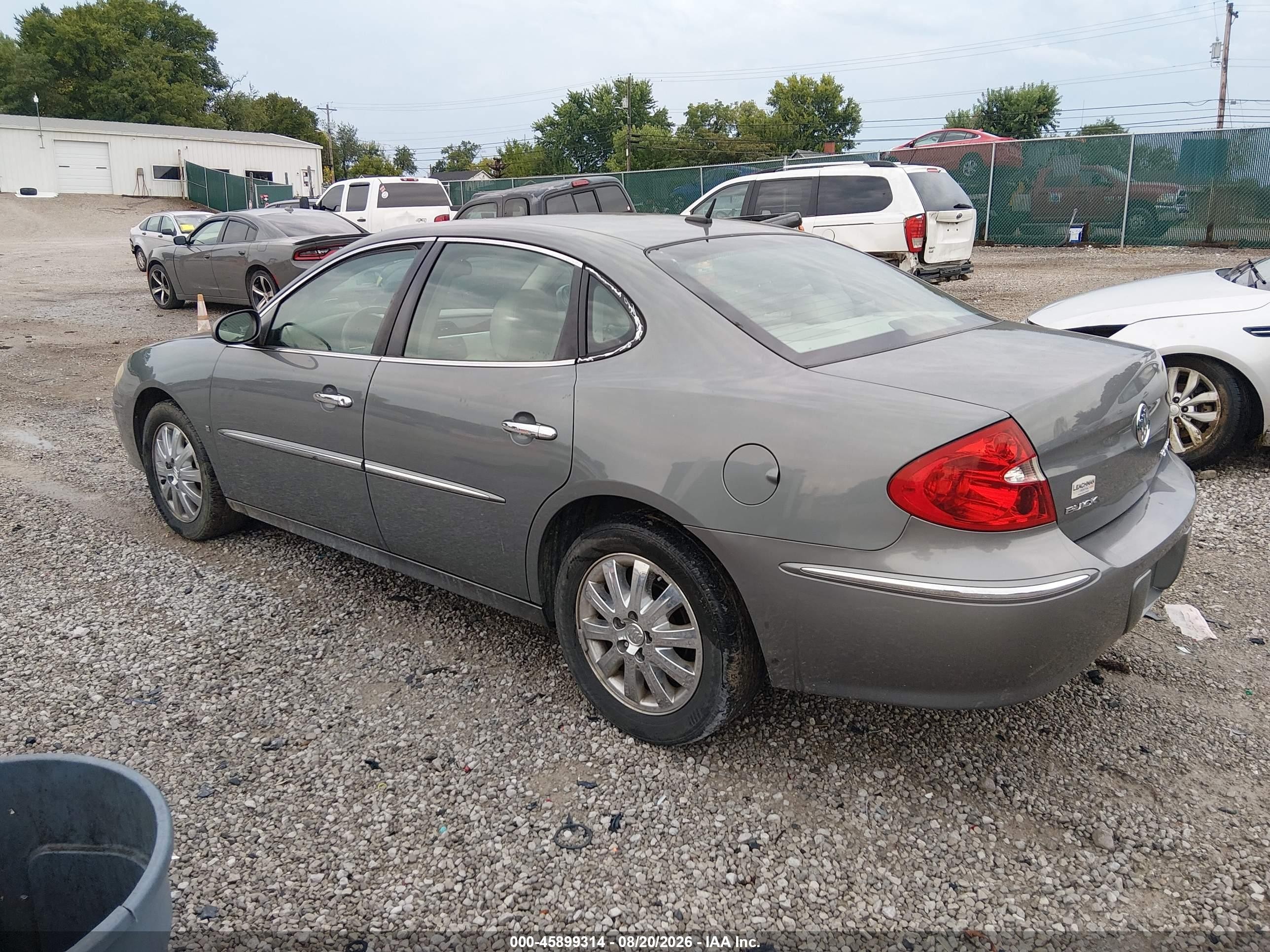 2009 Buick Lacrosse Cxl Gray vin: 2G4WD582791227183