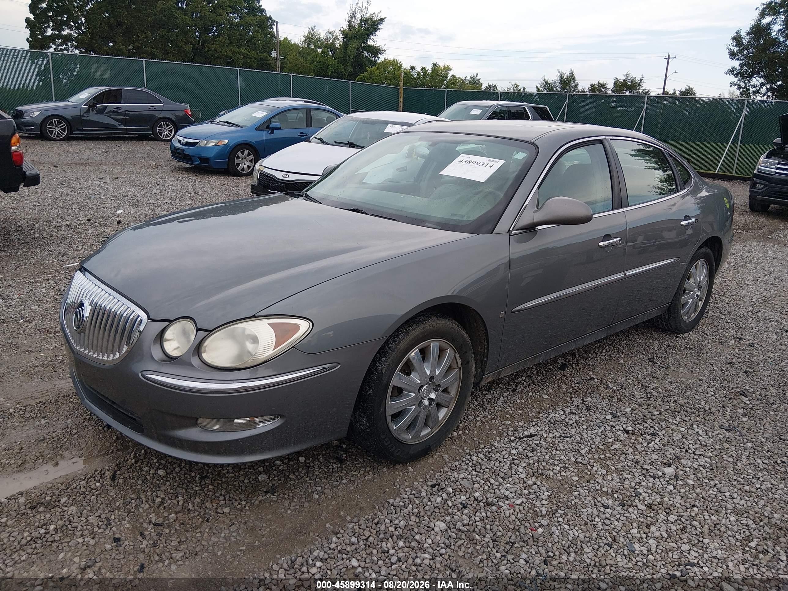 2009 Buick Lacrosse Cxl Gray vin: 2G4WD582791227183