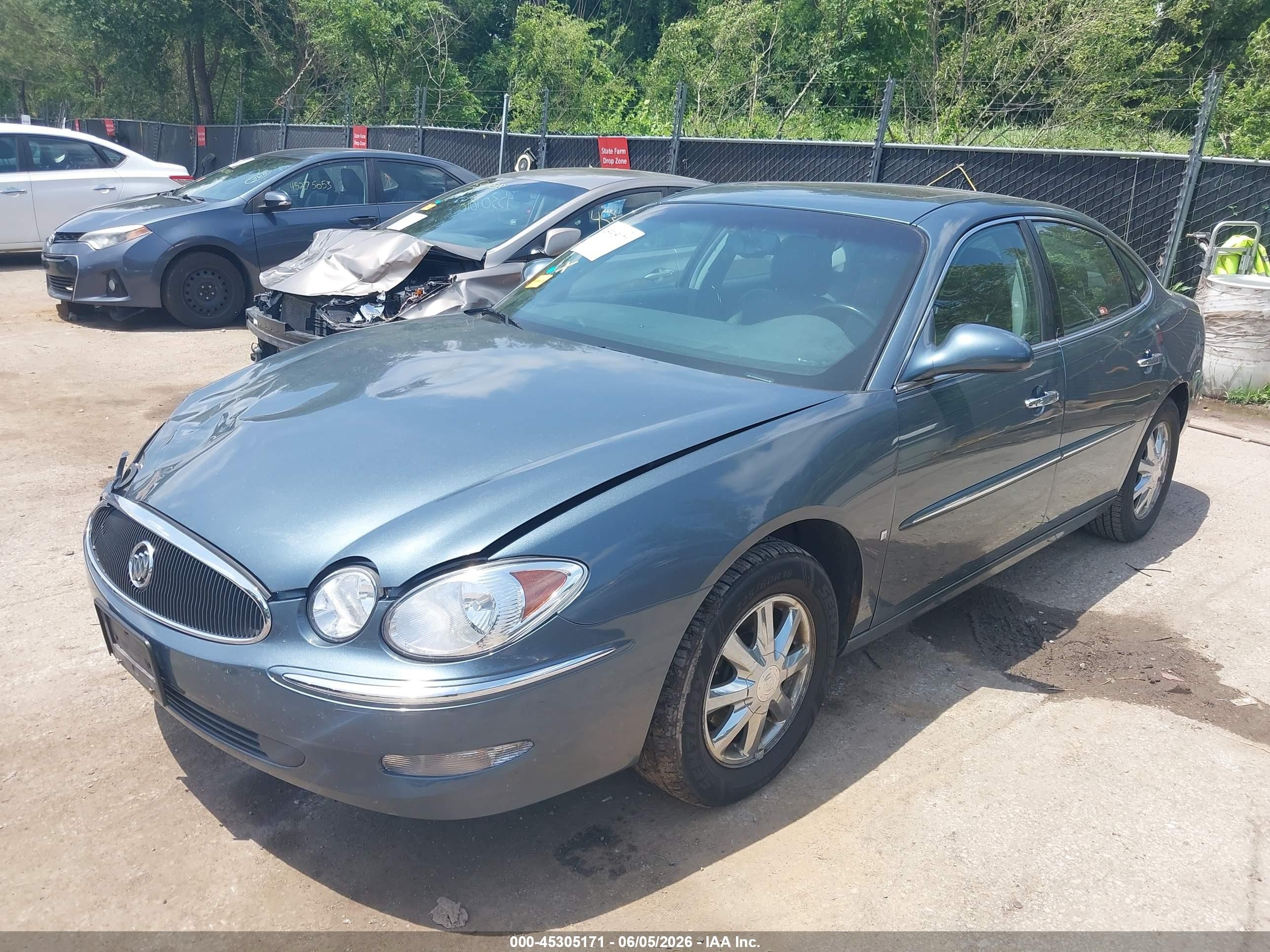 2006 Buick Lacrosse Cxl Blue vin: 2G4WD582861180449