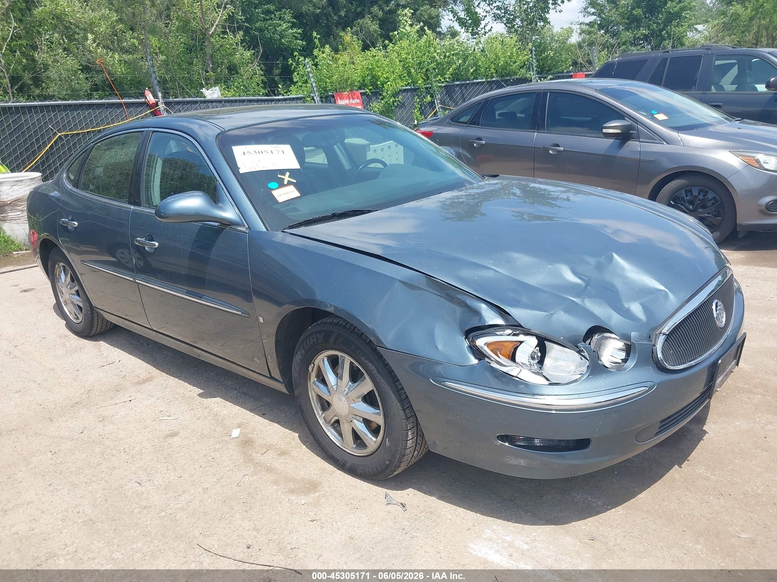 2006 Buick Lacrosse Cxl Blue vin: 2G4WD582861180449