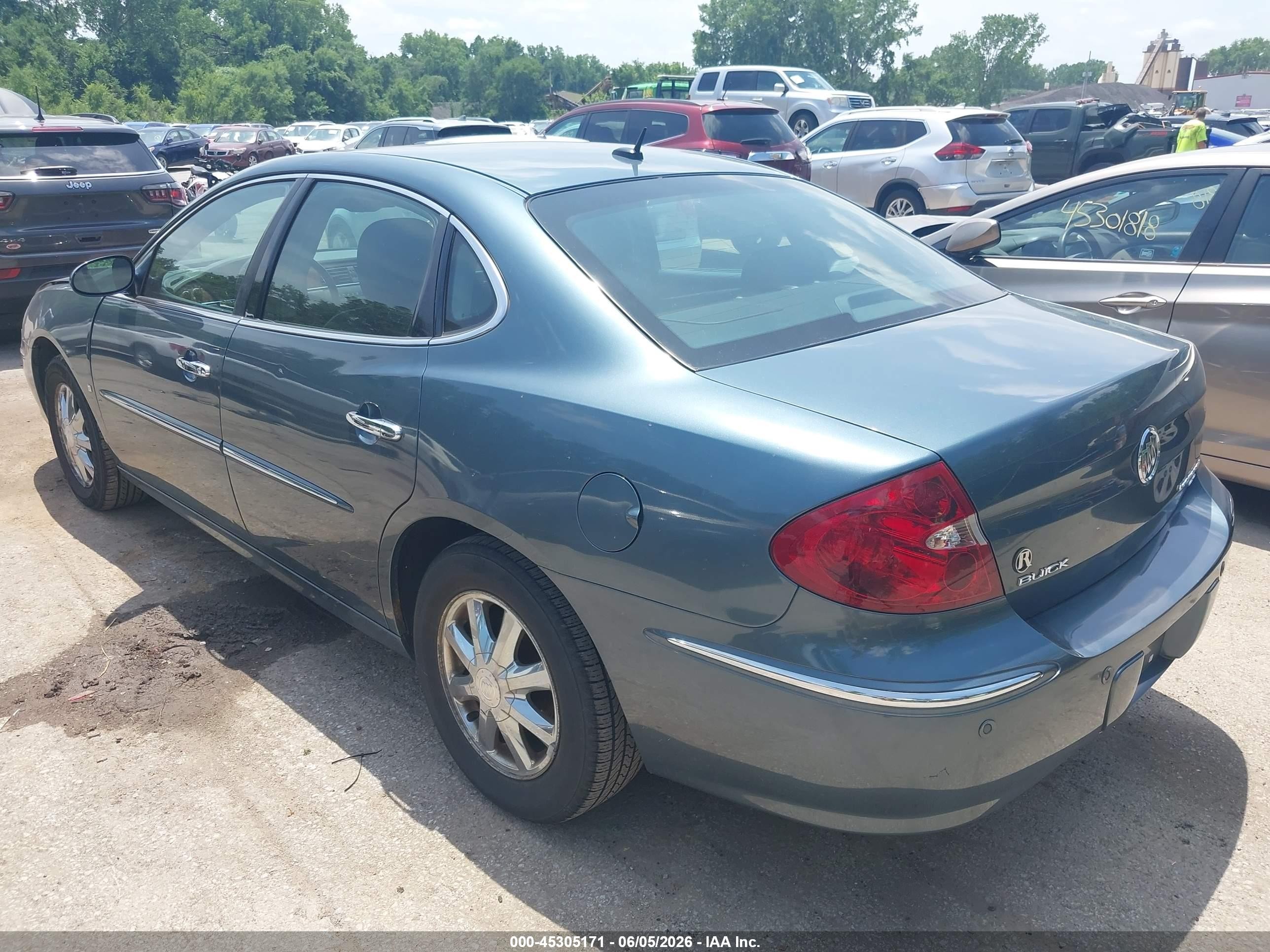 2006 Buick Lacrosse Cxl Blue vin: 2G4WD582861180449