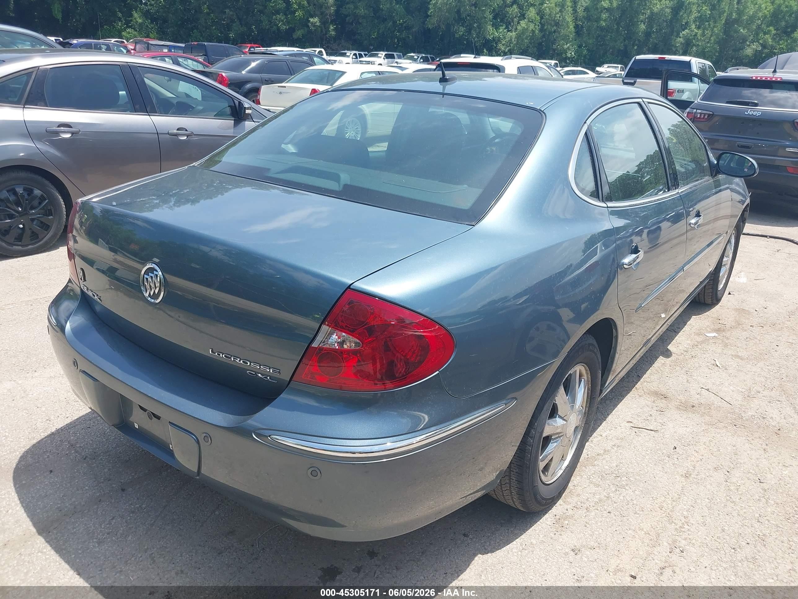 2006 Buick Lacrosse Cxl Blue vin: 2G4WD582861180449