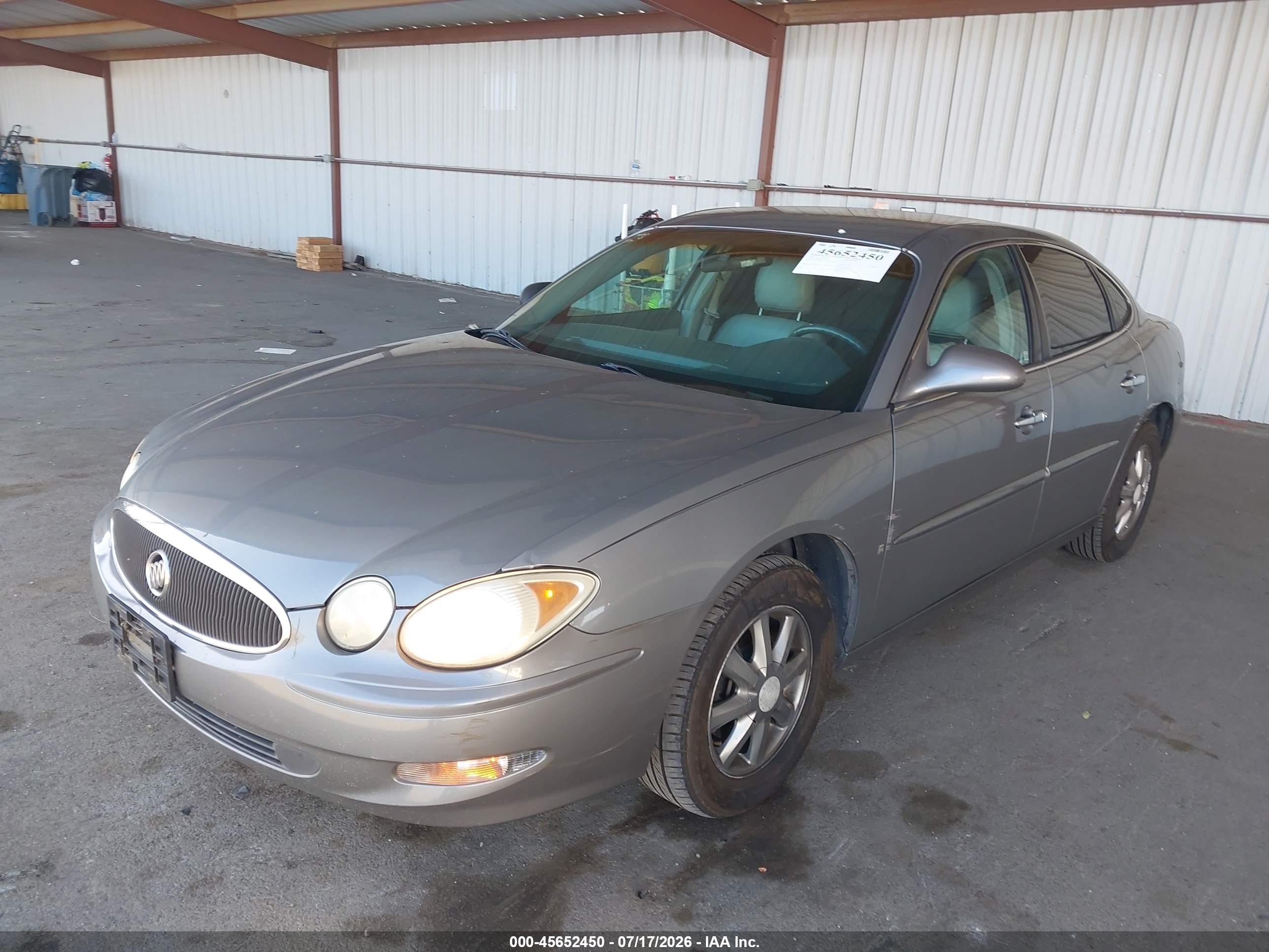2007 Buick Lacrosse Cxl Gray vin: 2G4WD582871118289