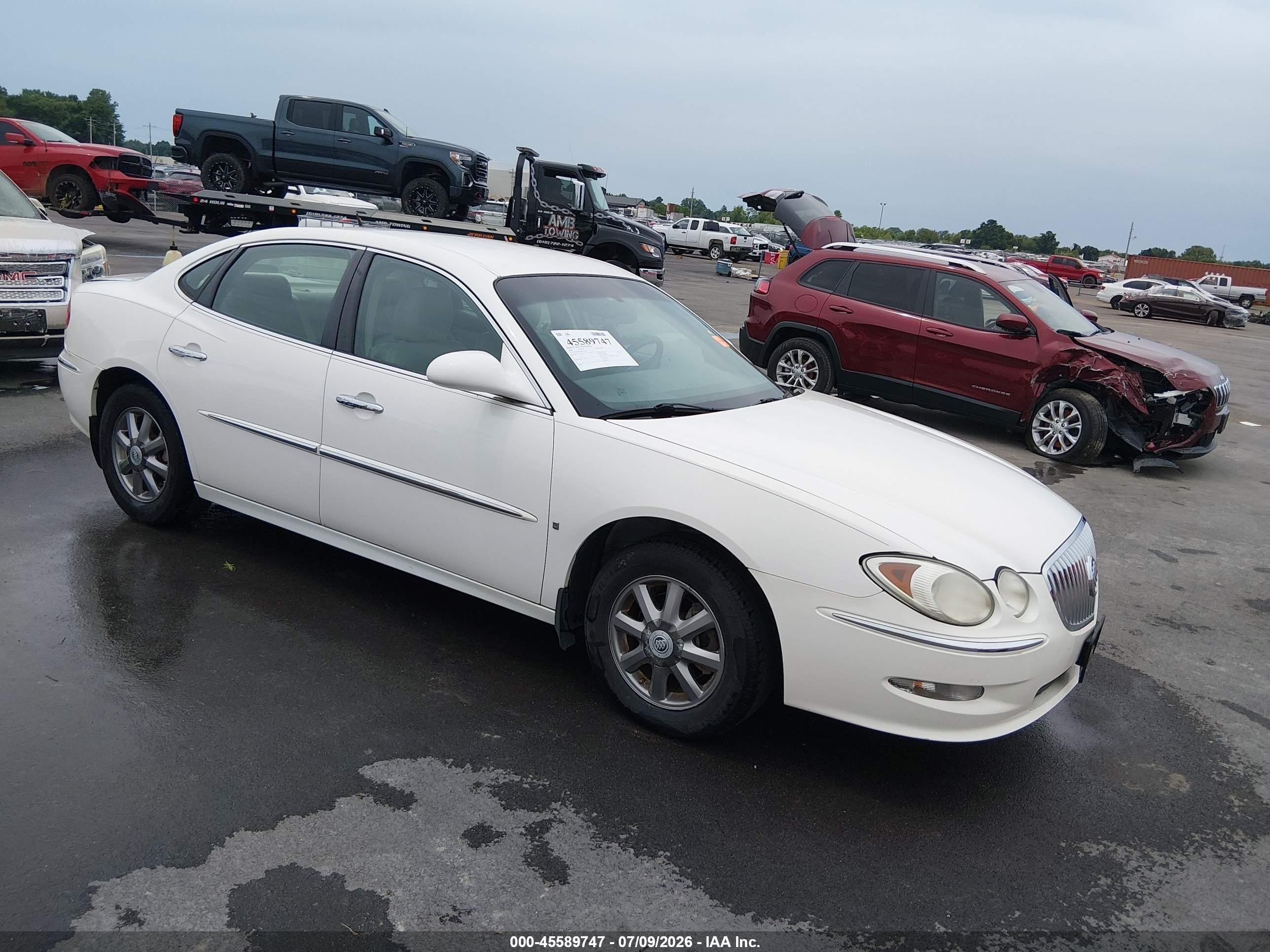 2008 Buick Lacrosse Cxl White vin: 2G4WD582881159345