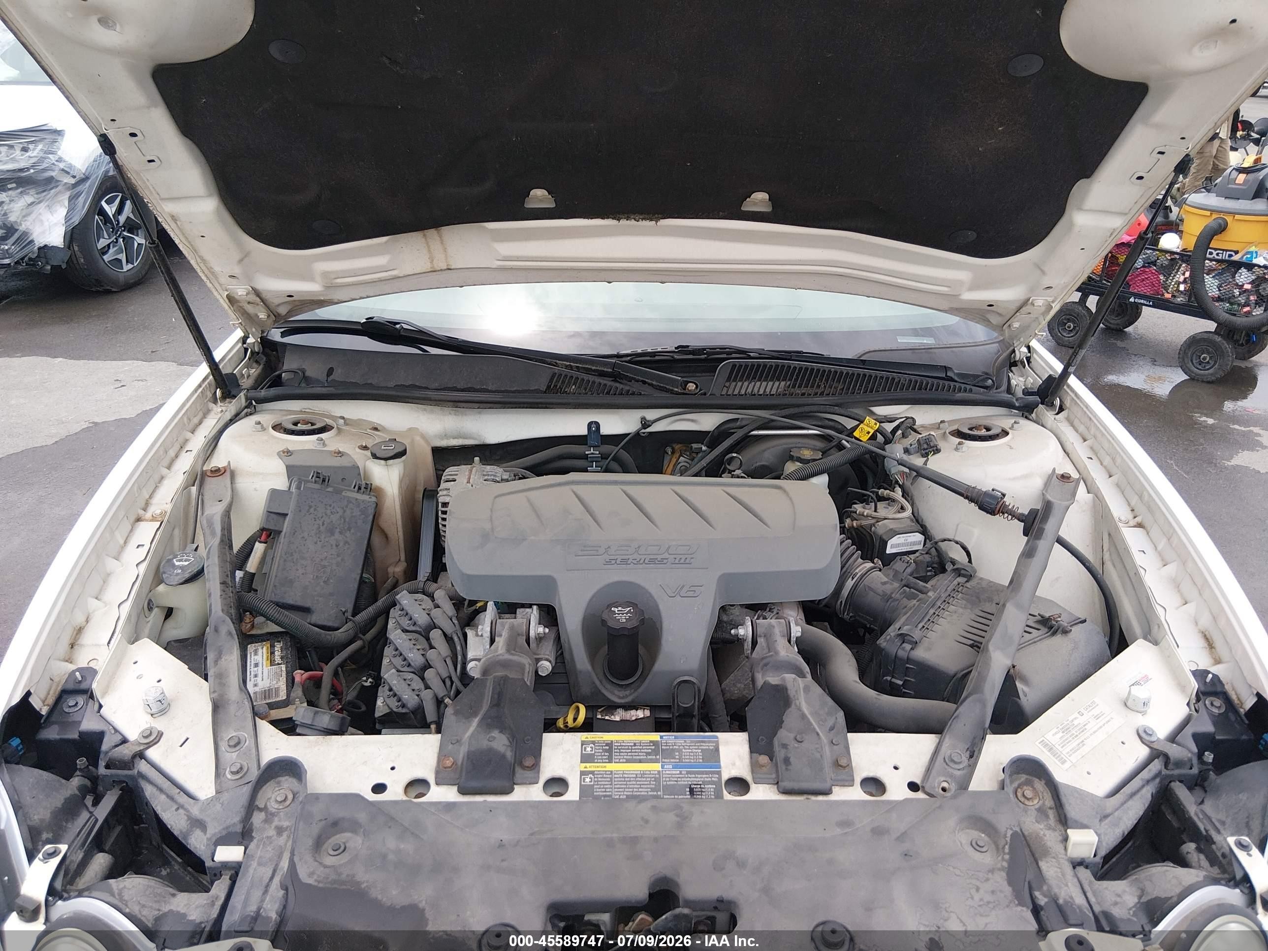 2008 Buick Lacrosse Cxl White vin: 2G4WD582881159345