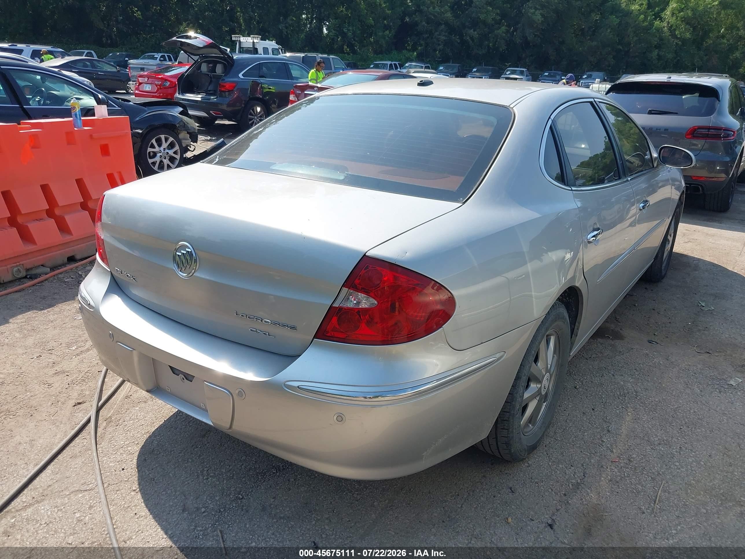 2008 Buick Lacrosse Cxl Silver vin: 2G4WD582881204624