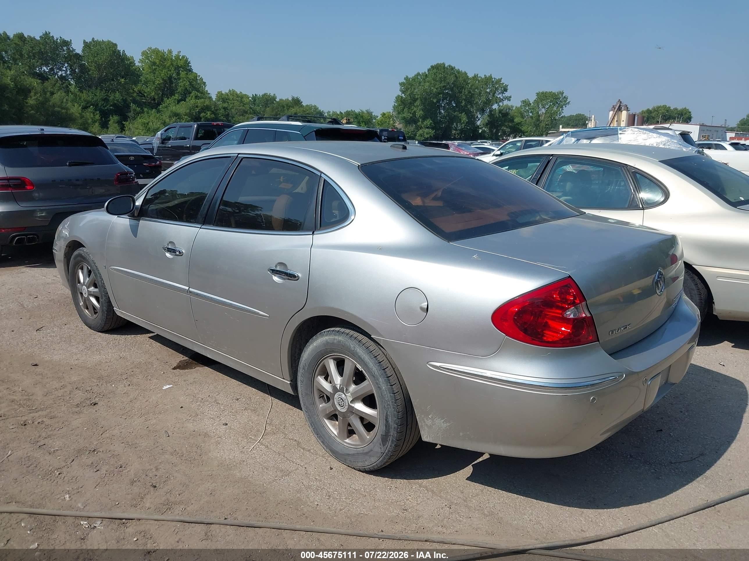 2008 Buick Lacrosse Cxl Silver vin: 2G4WD582881204624