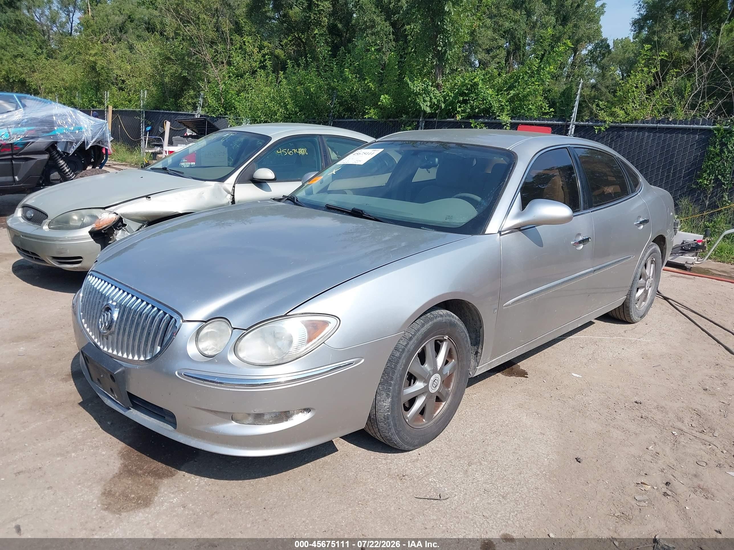 2008 Buick Lacrosse Cxl Silver vin: 2G4WD582881204624