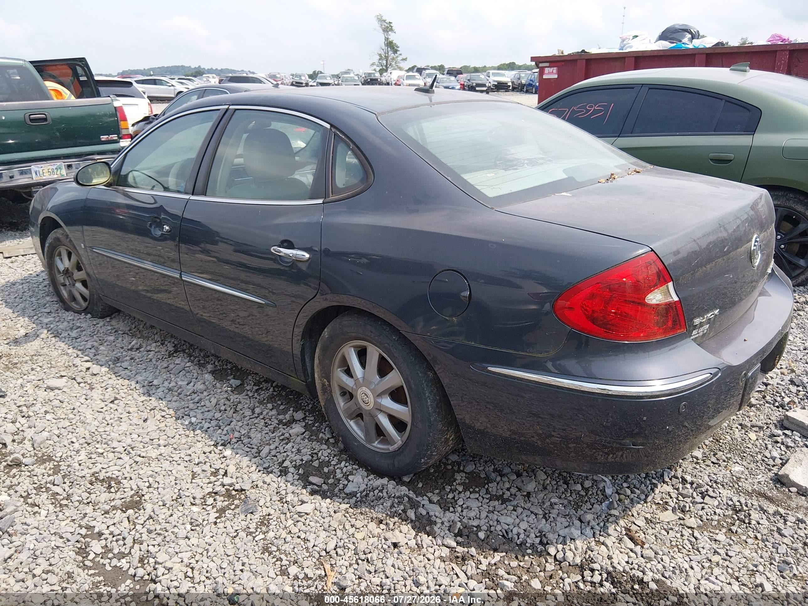2008 Buick Lacrosse Cxl Gray vin: 2G4WD582881371307