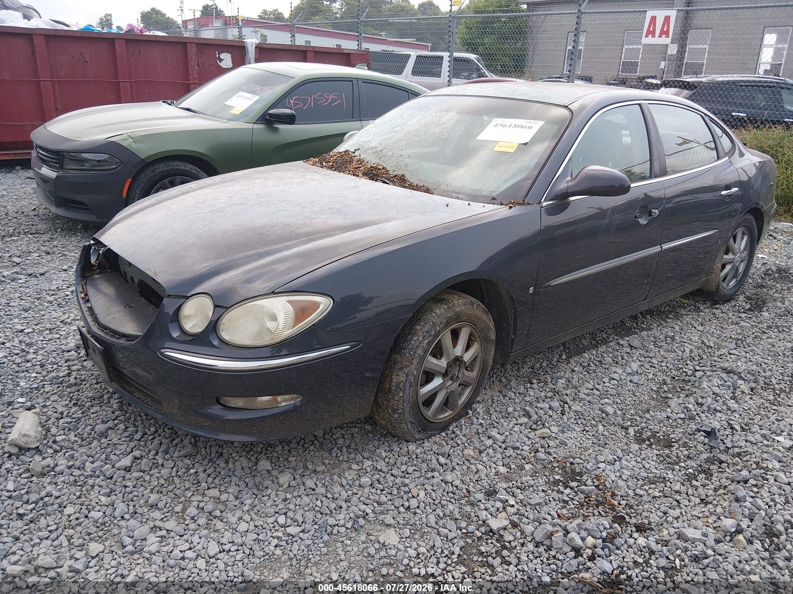 2008 Buick Lacrosse Cxl Gray vin: 2G4WD582881371307