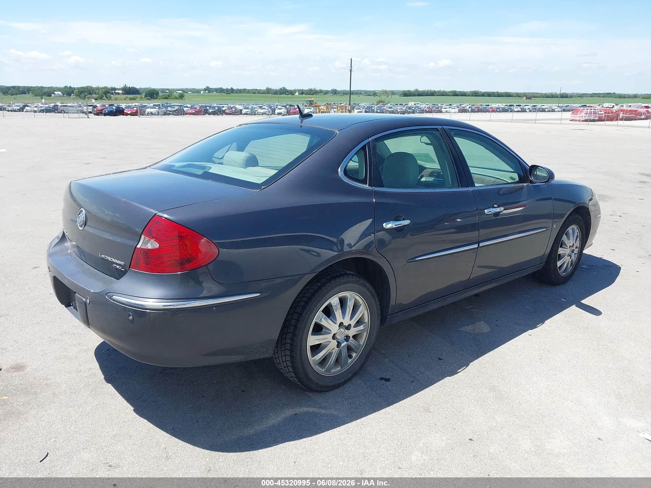 2009 Buick Lacrosse Cxl Gray vin: 2G4WD582891195103