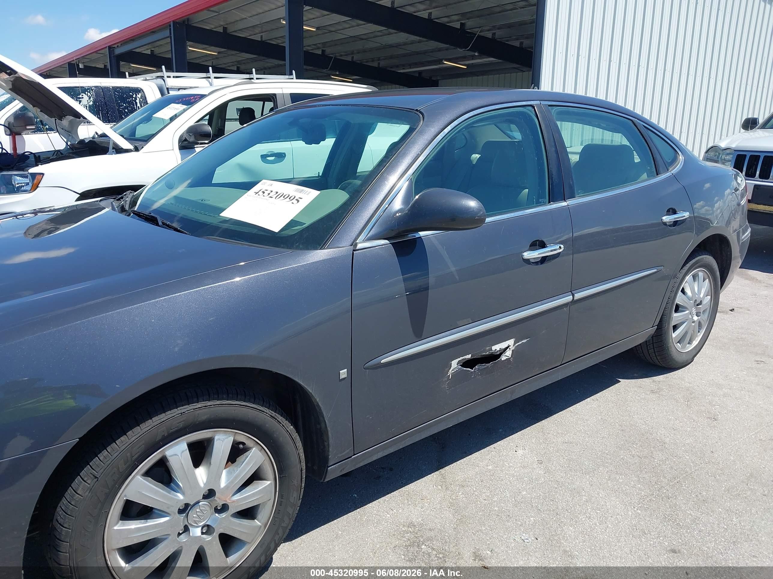 2009 Buick Lacrosse Cxl Gray vin: 2G4WD582891195103