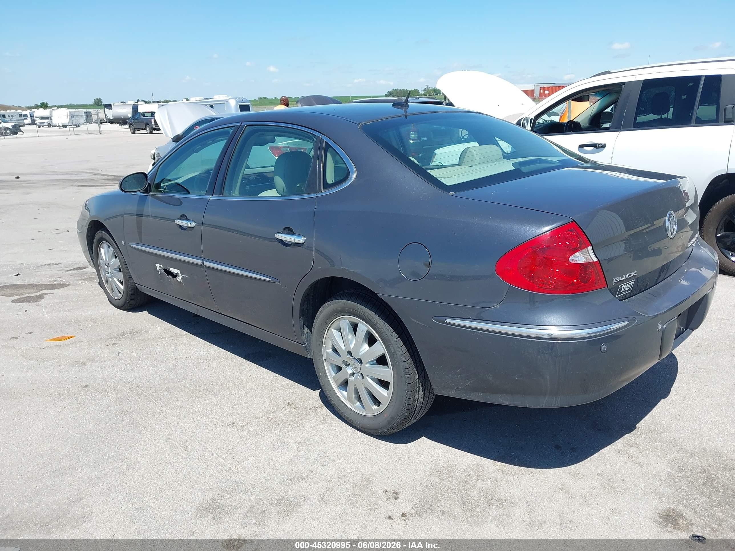 2009 Buick Lacrosse Cxl Gray vin: 2G4WD582891195103