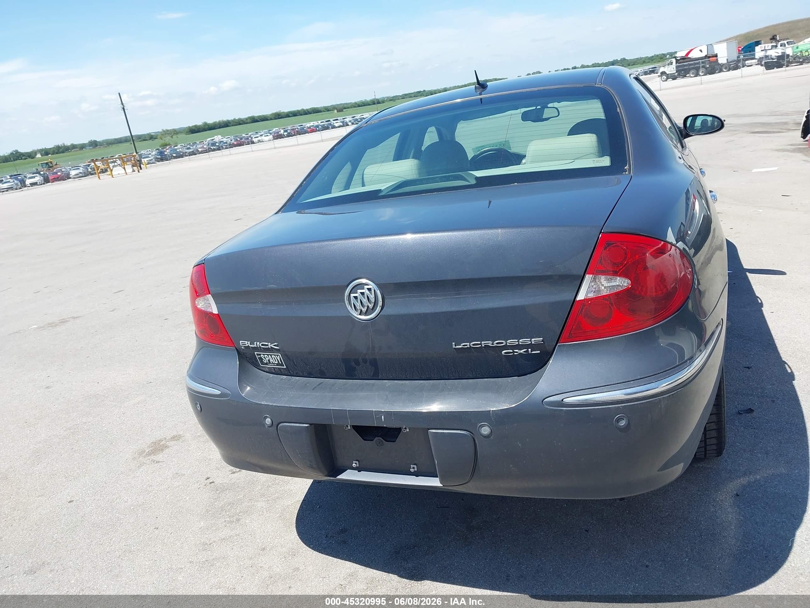 2009 Buick Lacrosse Cxl Gray vin: 2G4WD582891195103