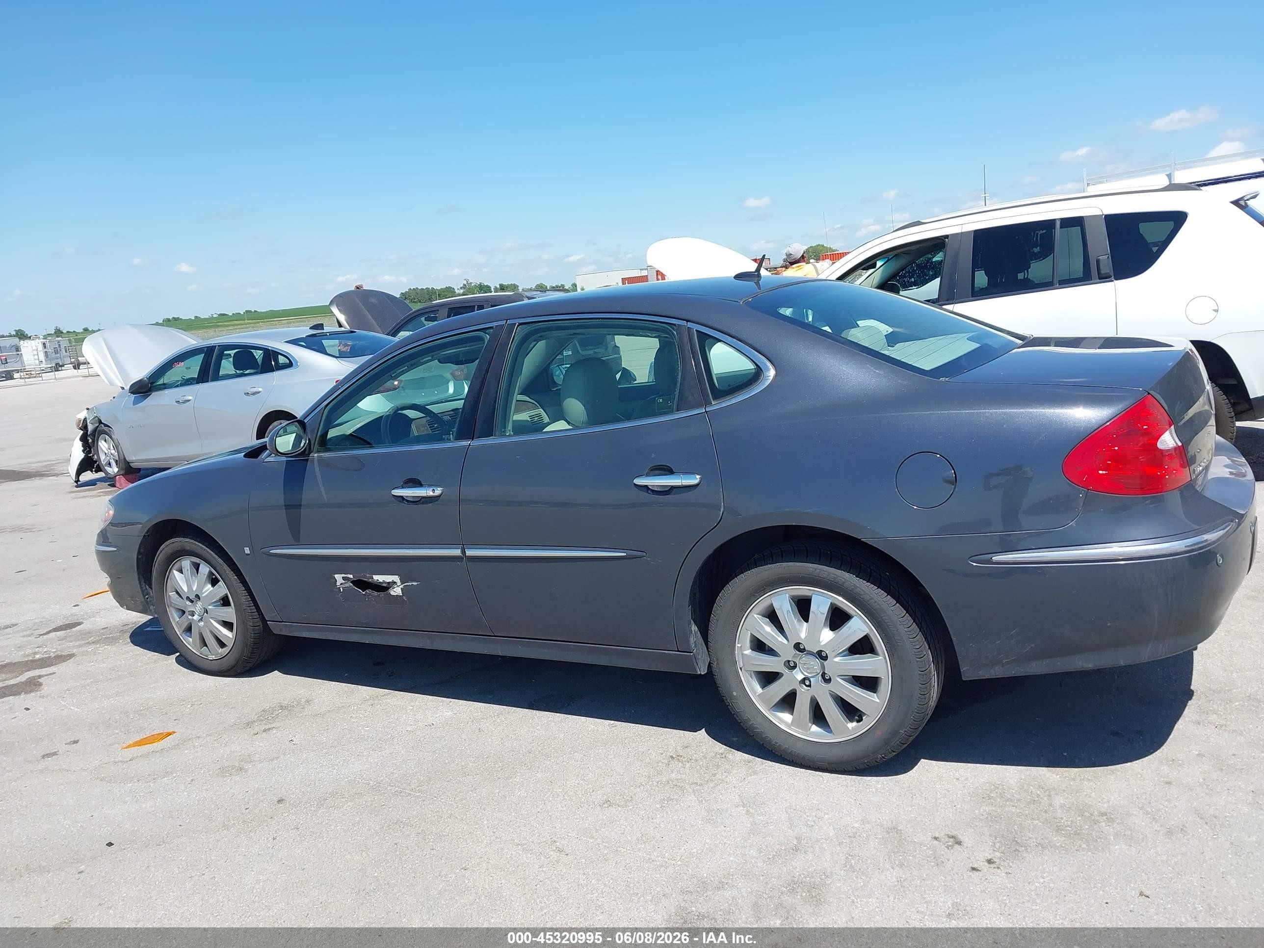 2009 Buick Lacrosse Cxl Gray vin: 2G4WD582891195103