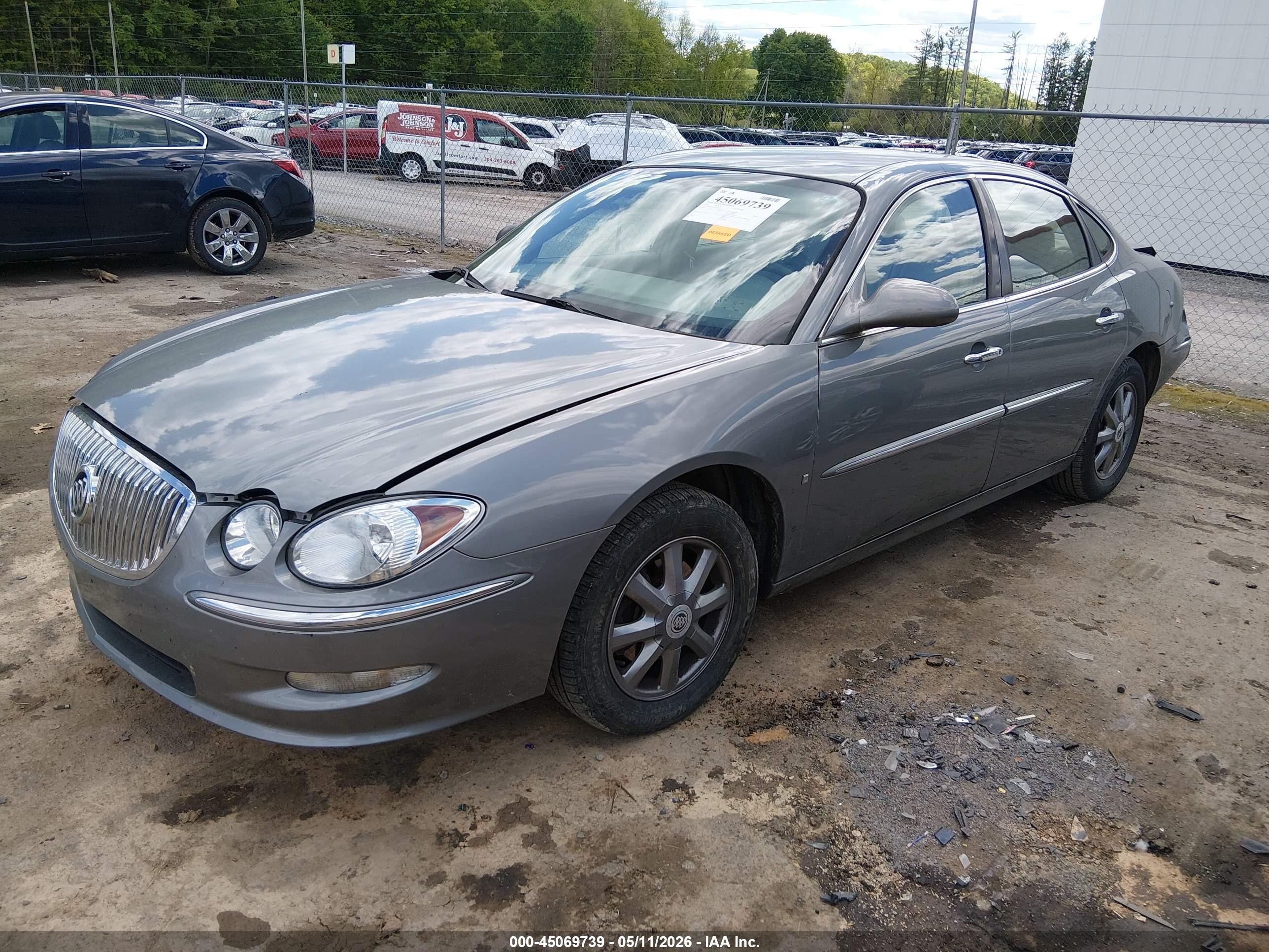 2009 Buick Lacrosse Cxl Gray vin: 2G4WD582891199474