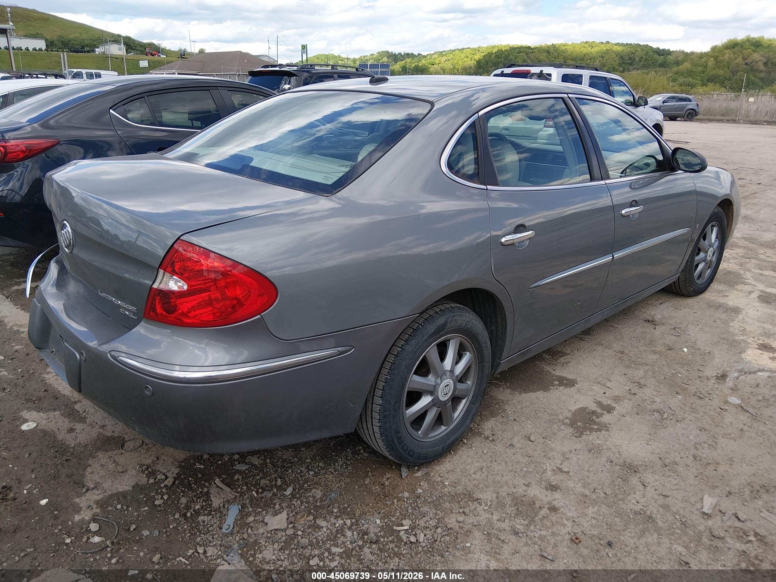 2009 Buick Lacrosse Cxl Gray vin: 2G4WD582891199474