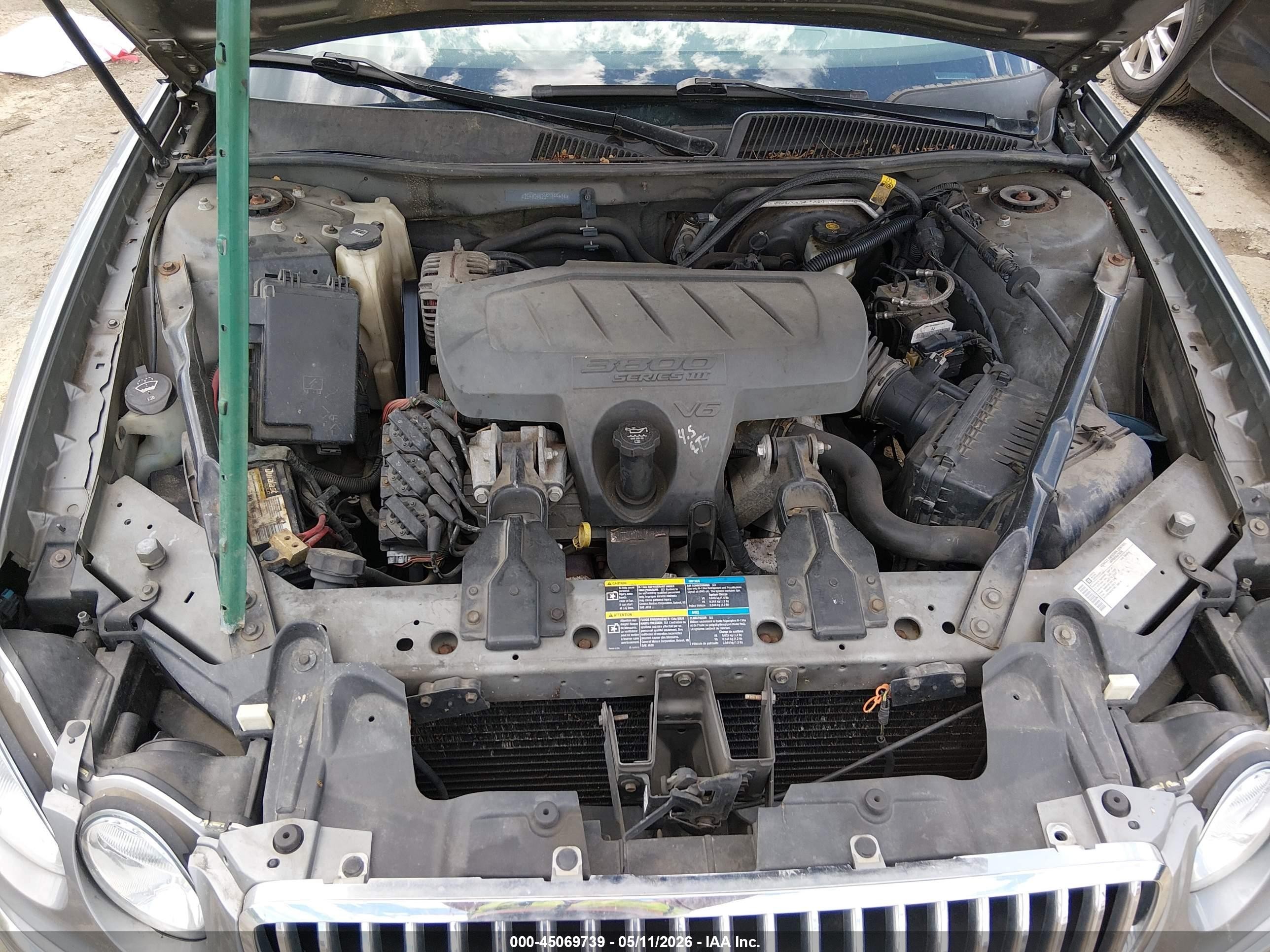 2009 Buick Lacrosse Cxl Gray vin: 2G4WD582891199474