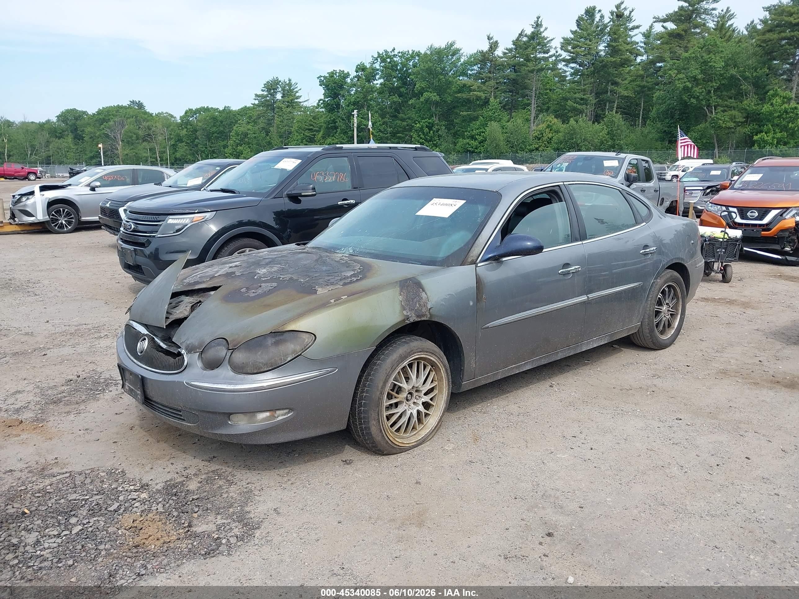 2007 Buick Lacrosse Cxl Gray vin: 2G4WD582971128149