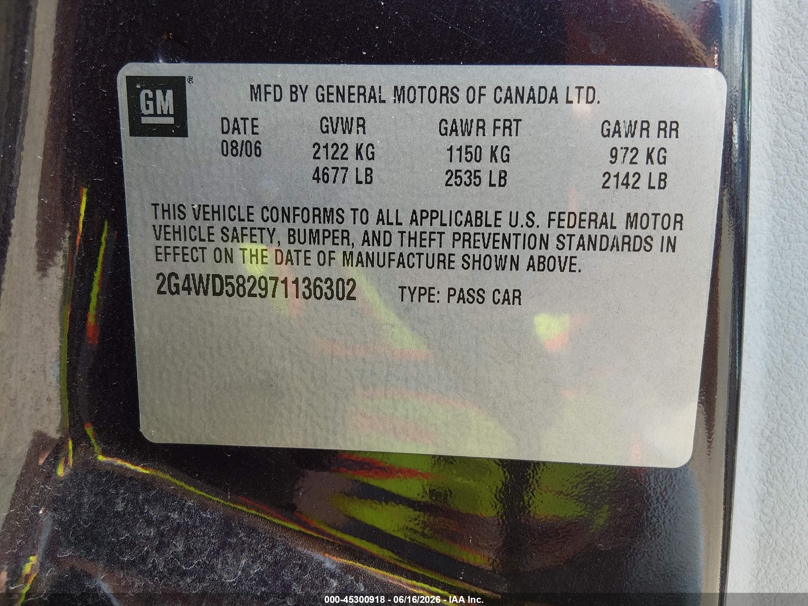 2007 Buick Lacrosse Cxl Gray vin: 2G4WD582971136302