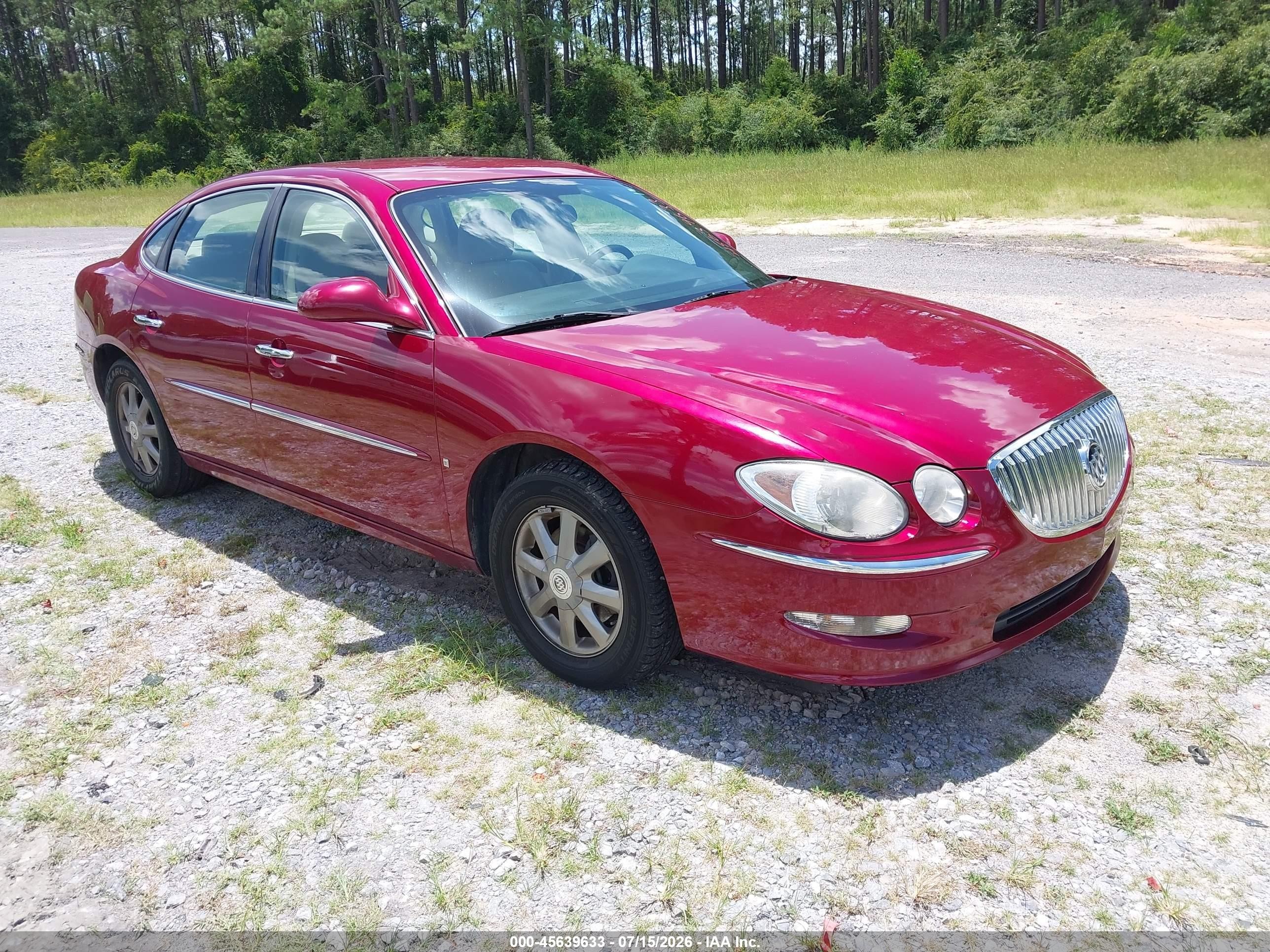 2008 Buick Lacrosse Cxl Red vin: 2G4WD582981128668