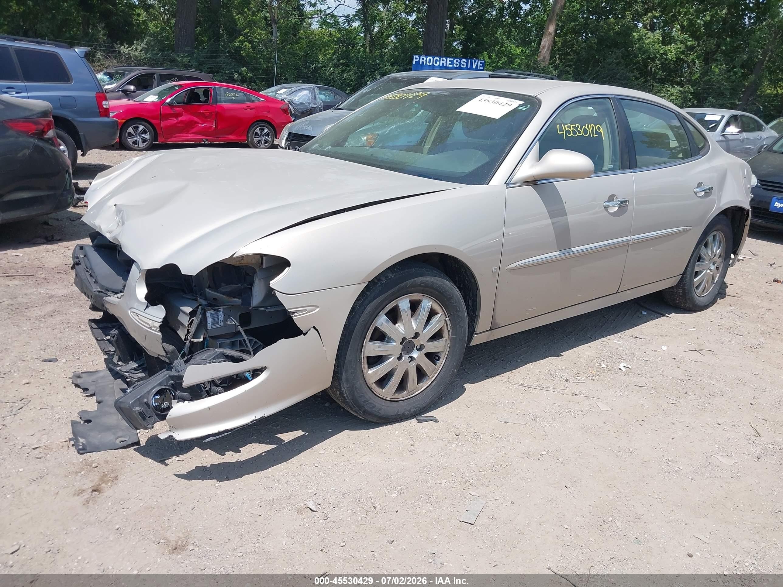 2008 Buick Lacrosse Cxl Beige vin: 2G4WD582981161847