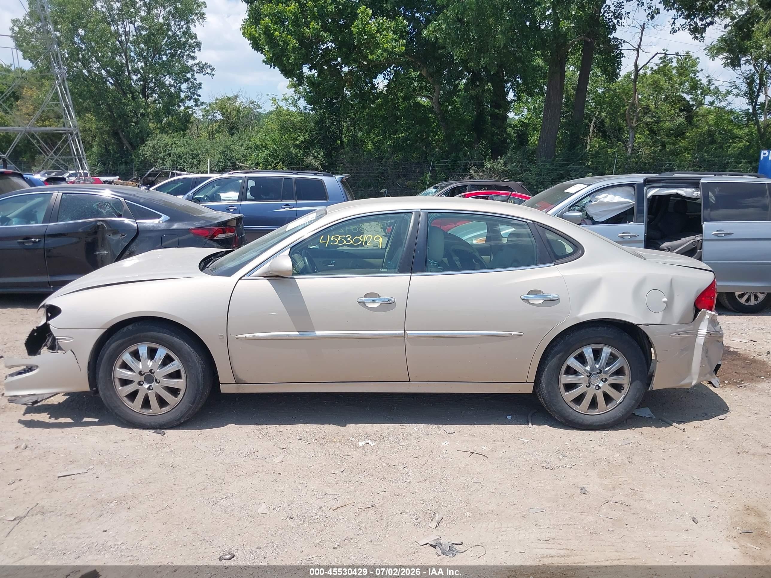 2008 Buick Lacrosse Cxl Beige vin: 2G4WD582981161847