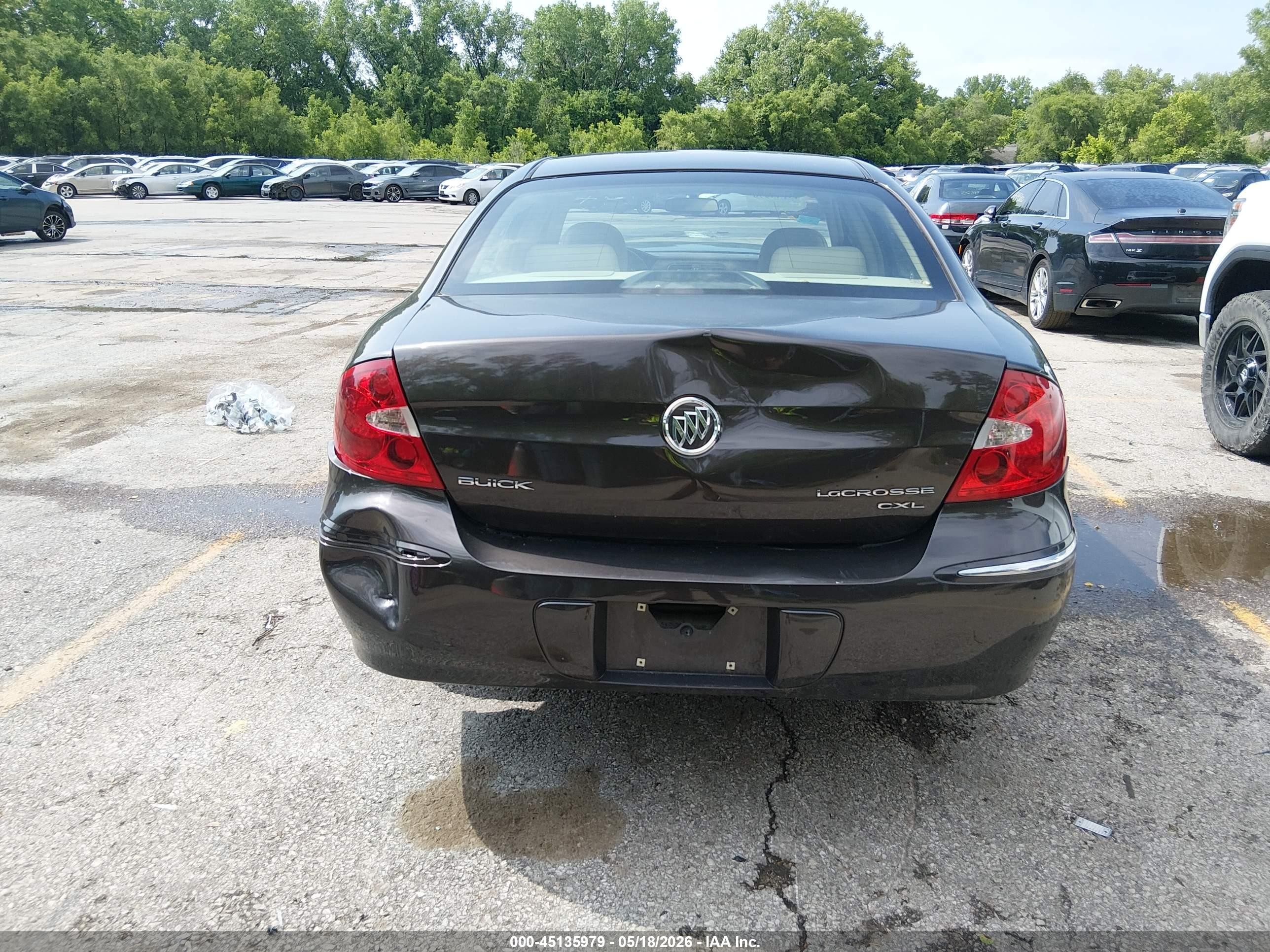 2009 Buick Lacrosse Cxl Black vin: 2G4WD582991121253