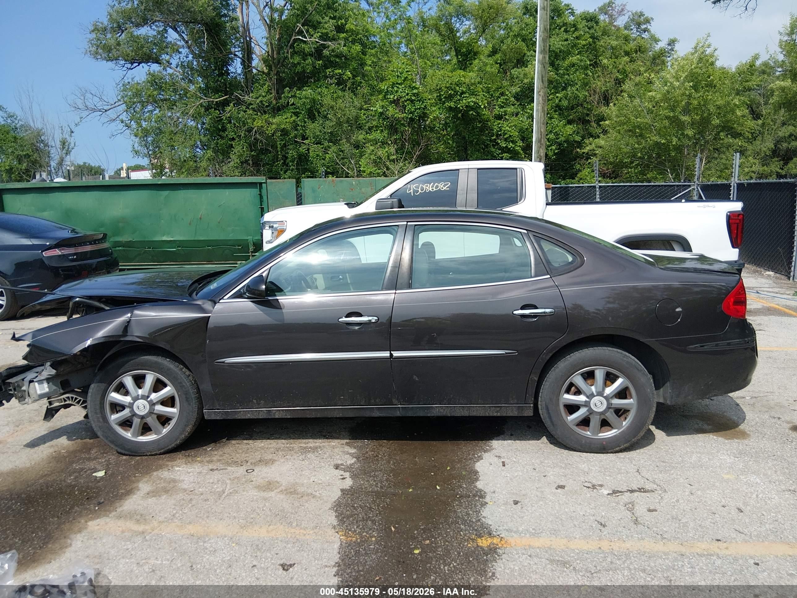 2009 Buick Lacrosse Cxl Black vin: 2G4WD582991121253